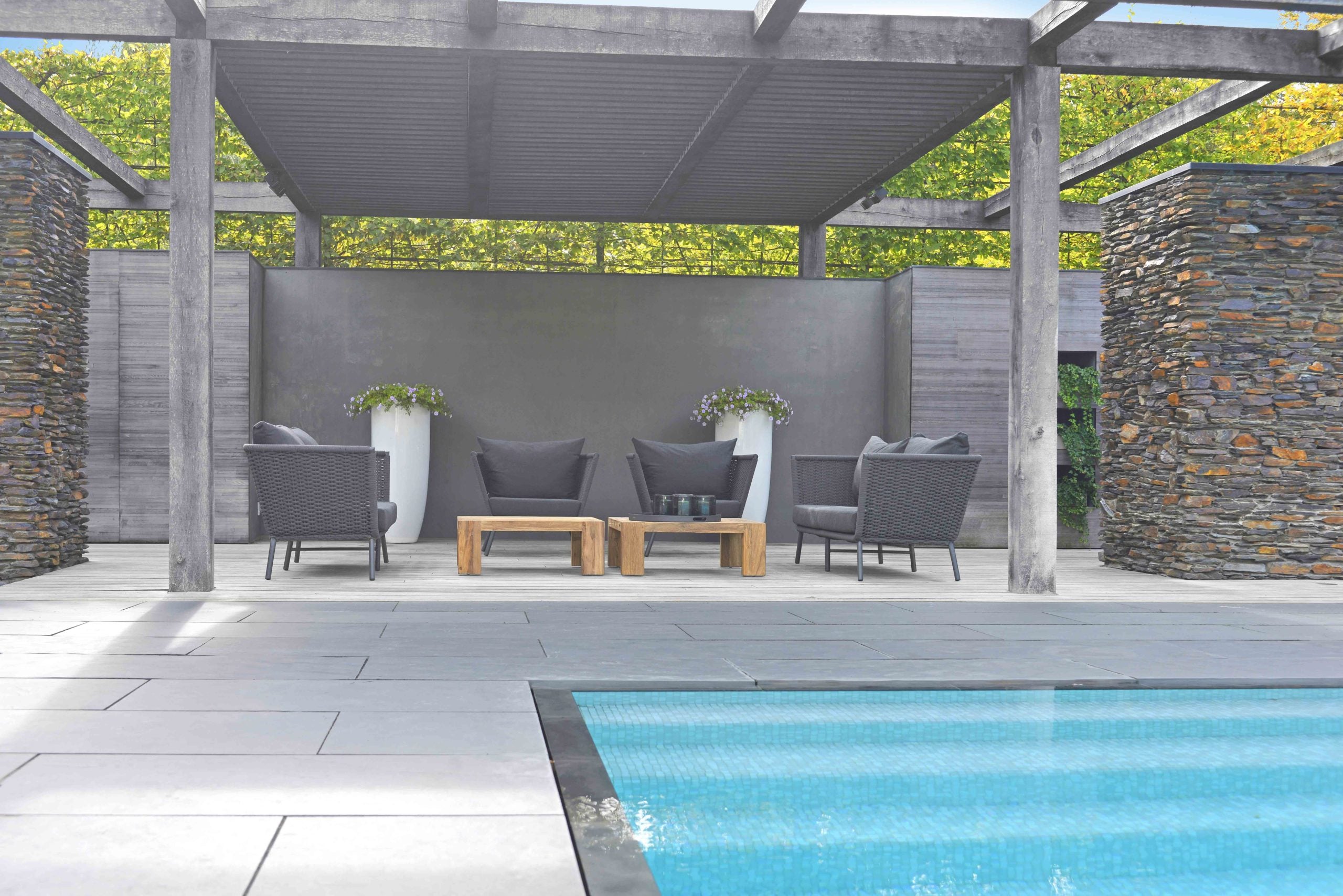 Loungestoel Valldemossa Donkergrijs