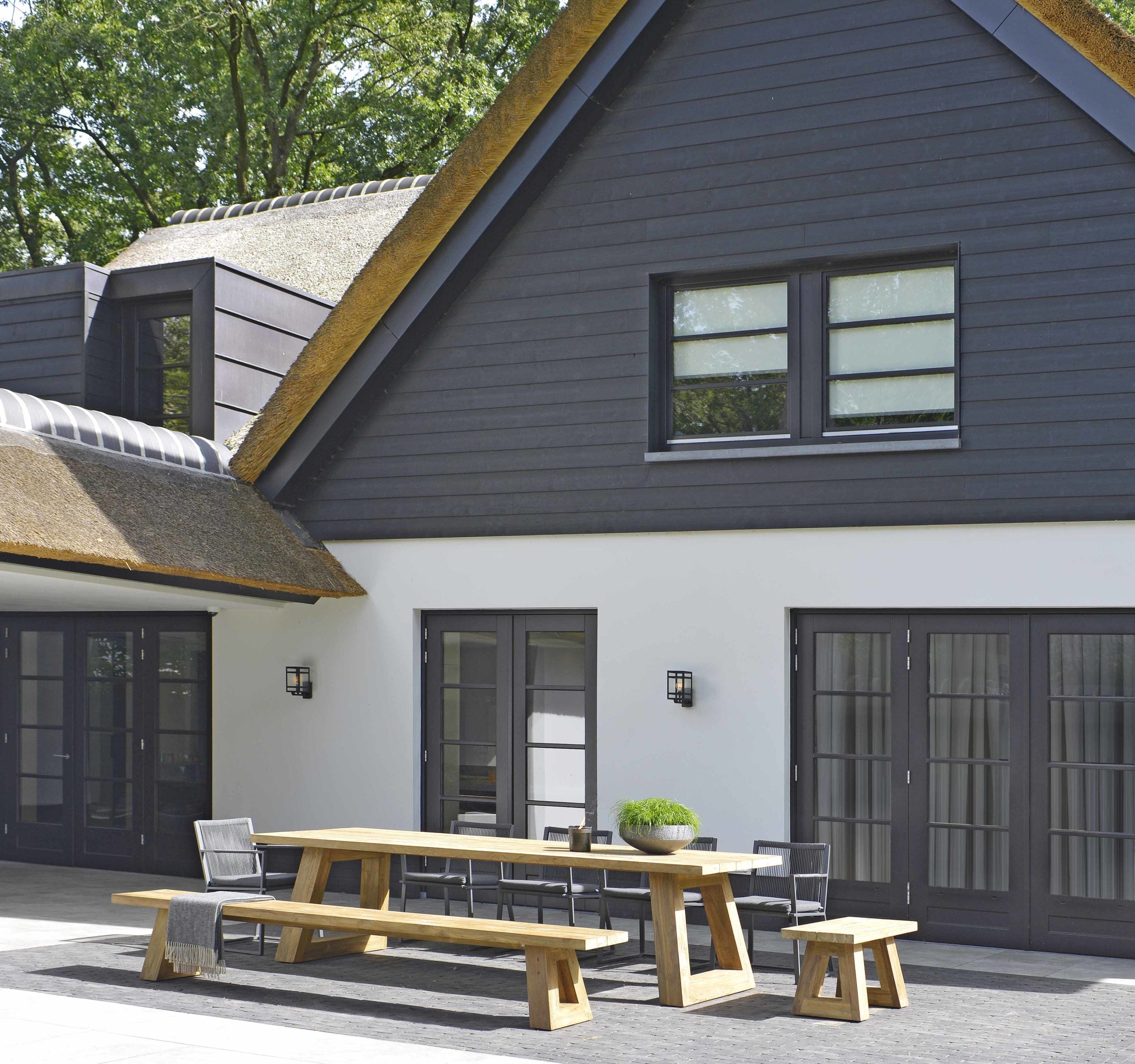 Tuinstoel Lincoln Donkergrijs