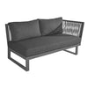 Modulaire bank Altea 2-persoons links Donkergrijs