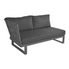 Modulaire bank Altea 2-persoons rechts Donkergrijs
