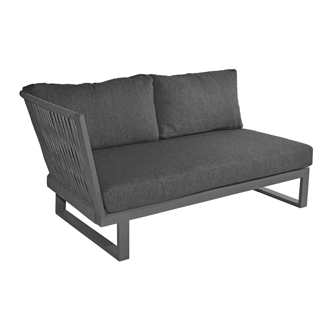 Modulaire bank Altea 2-persoons rechts Donkergrijs