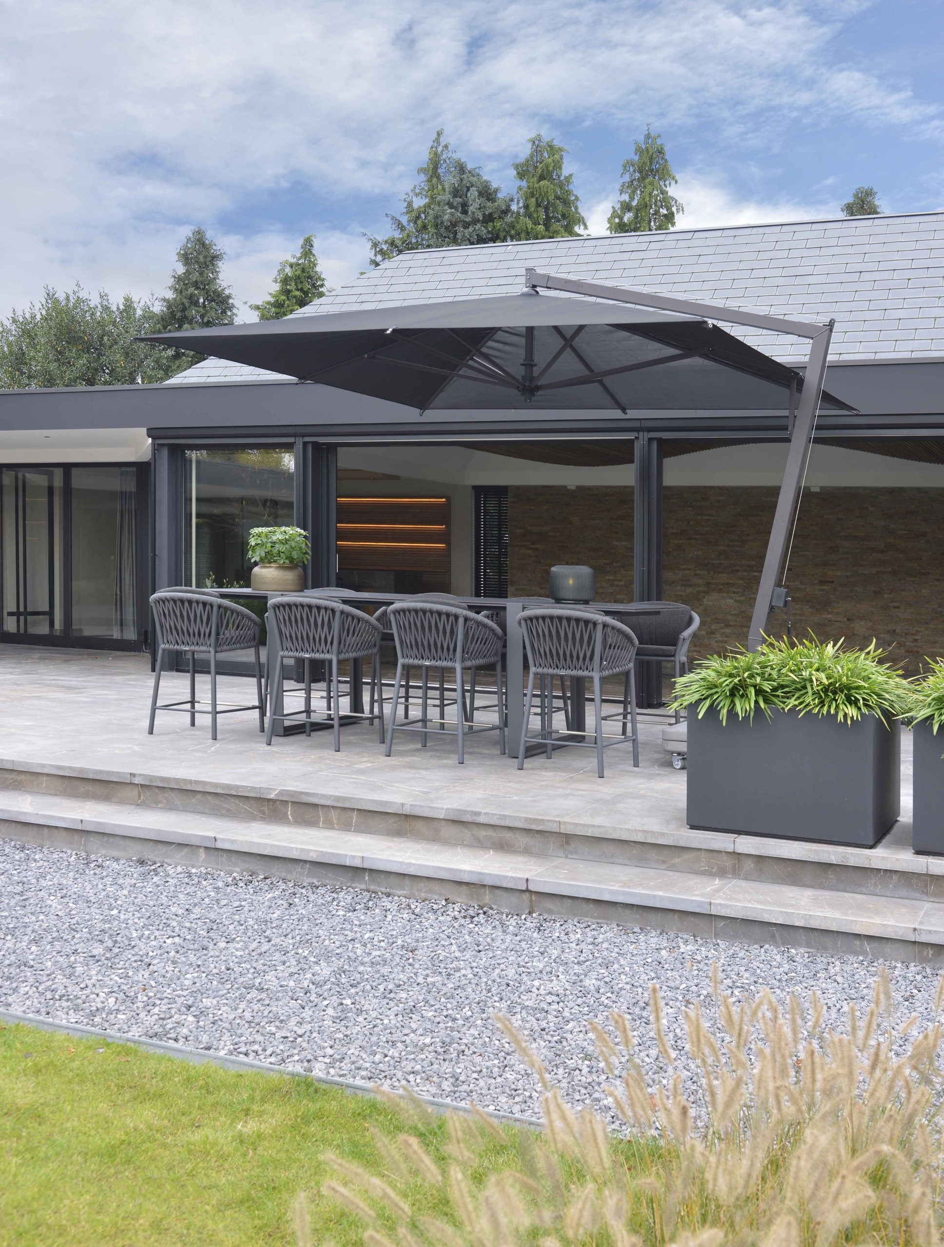 Barkruk Majinto Donkergrijs