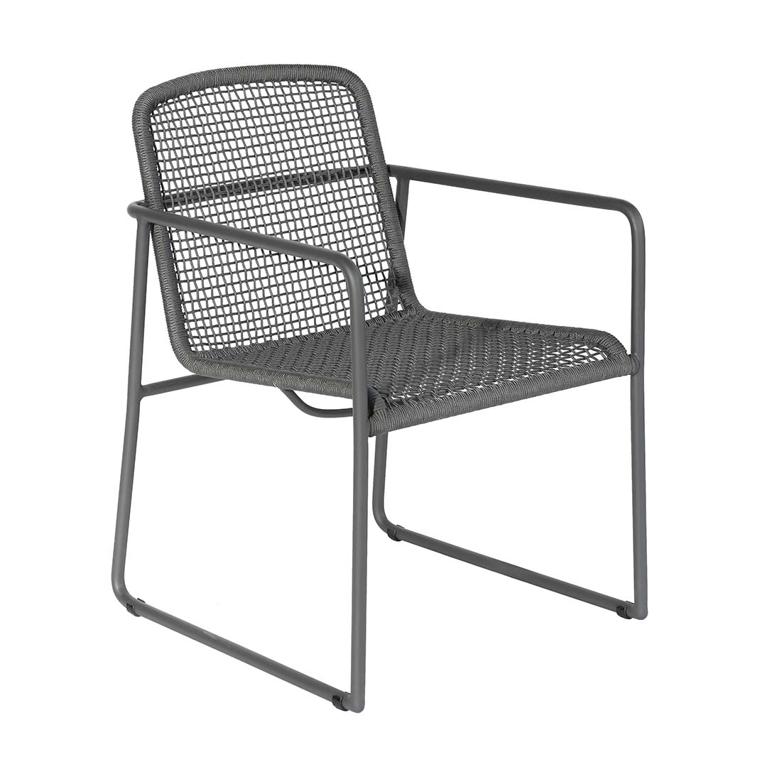 Tuinstoel Mira Donkergrijs