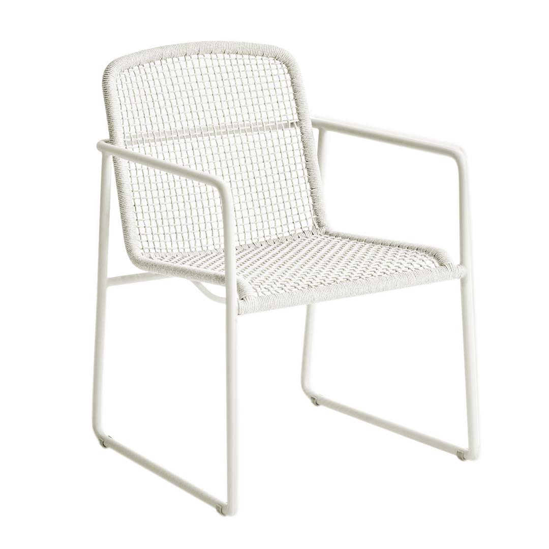 Tuinstoel Mira Wit-taupe