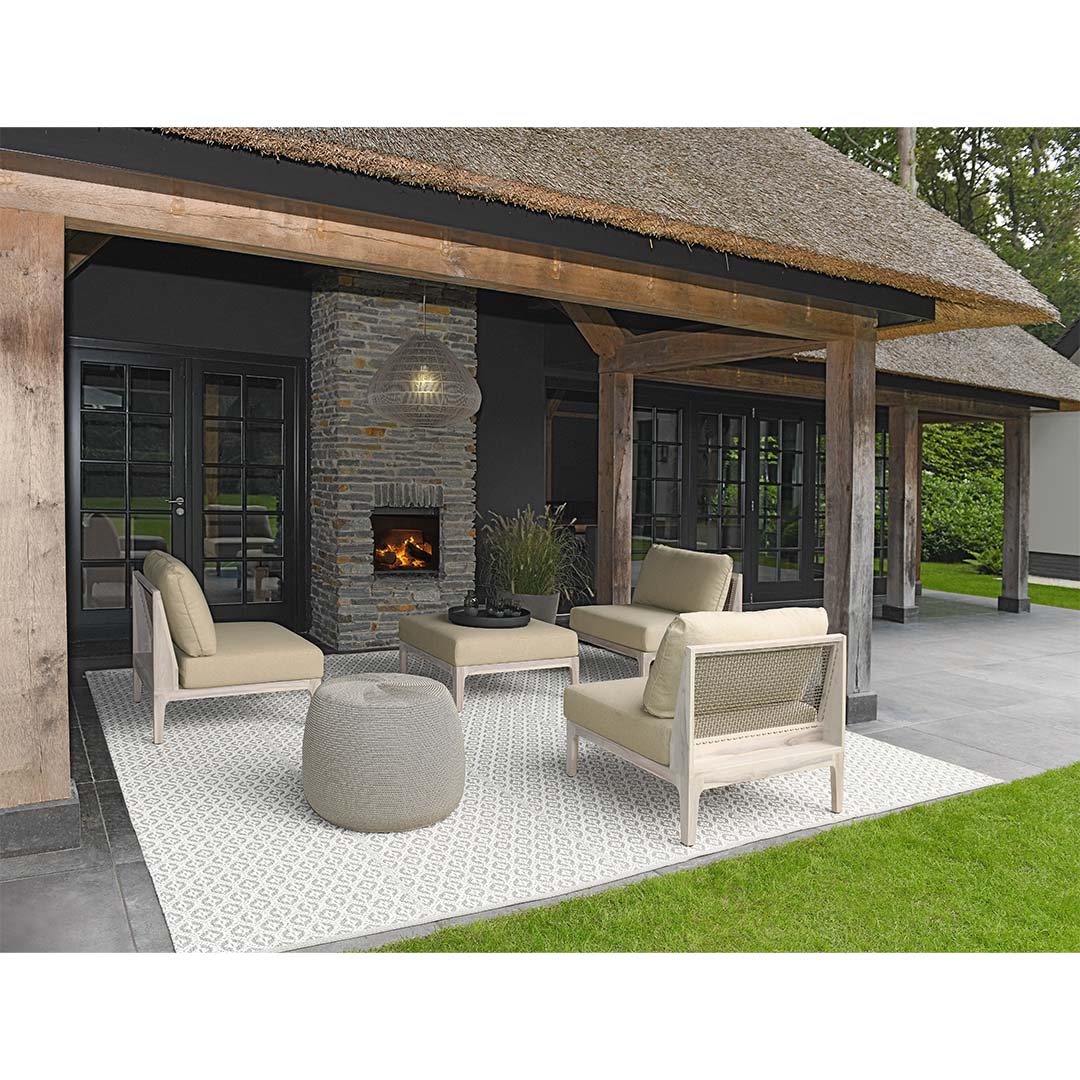 Poef Crochette Taupe