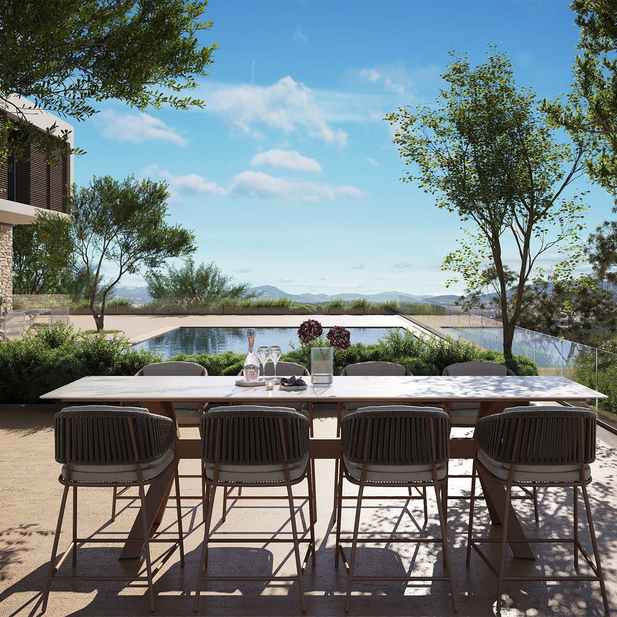 Tuintafel Lexx Brons Hoog