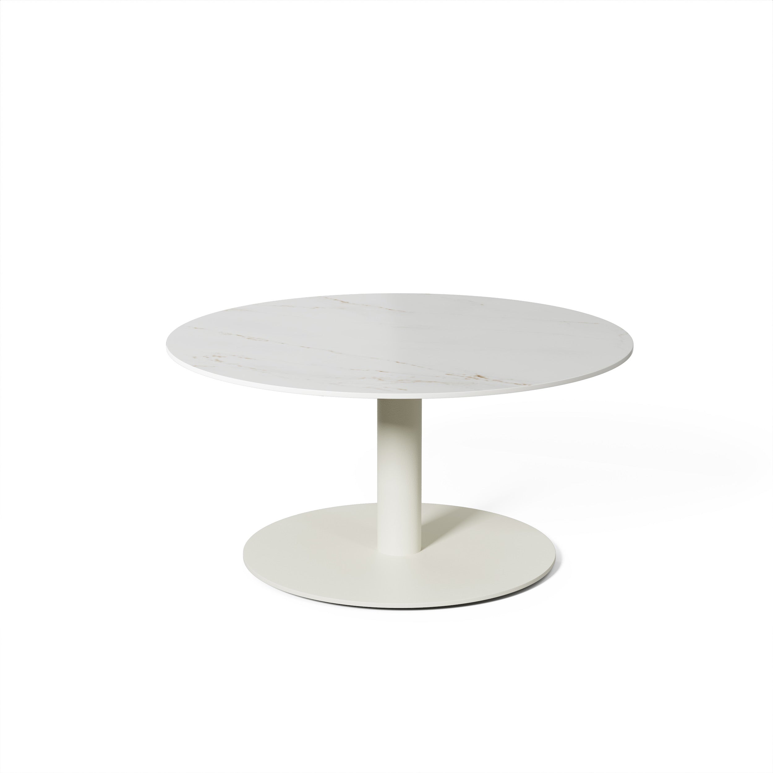 Salontafel Tarente - Chalk / Rem - Ø80 x H40