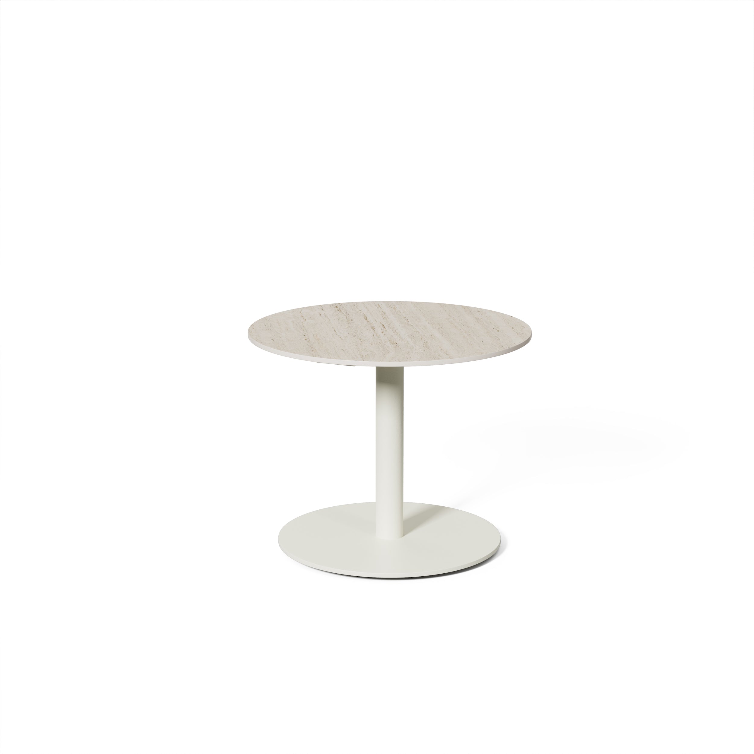 Salontafel Tarente - Chalk / Marmorio - Ø50 x H40
