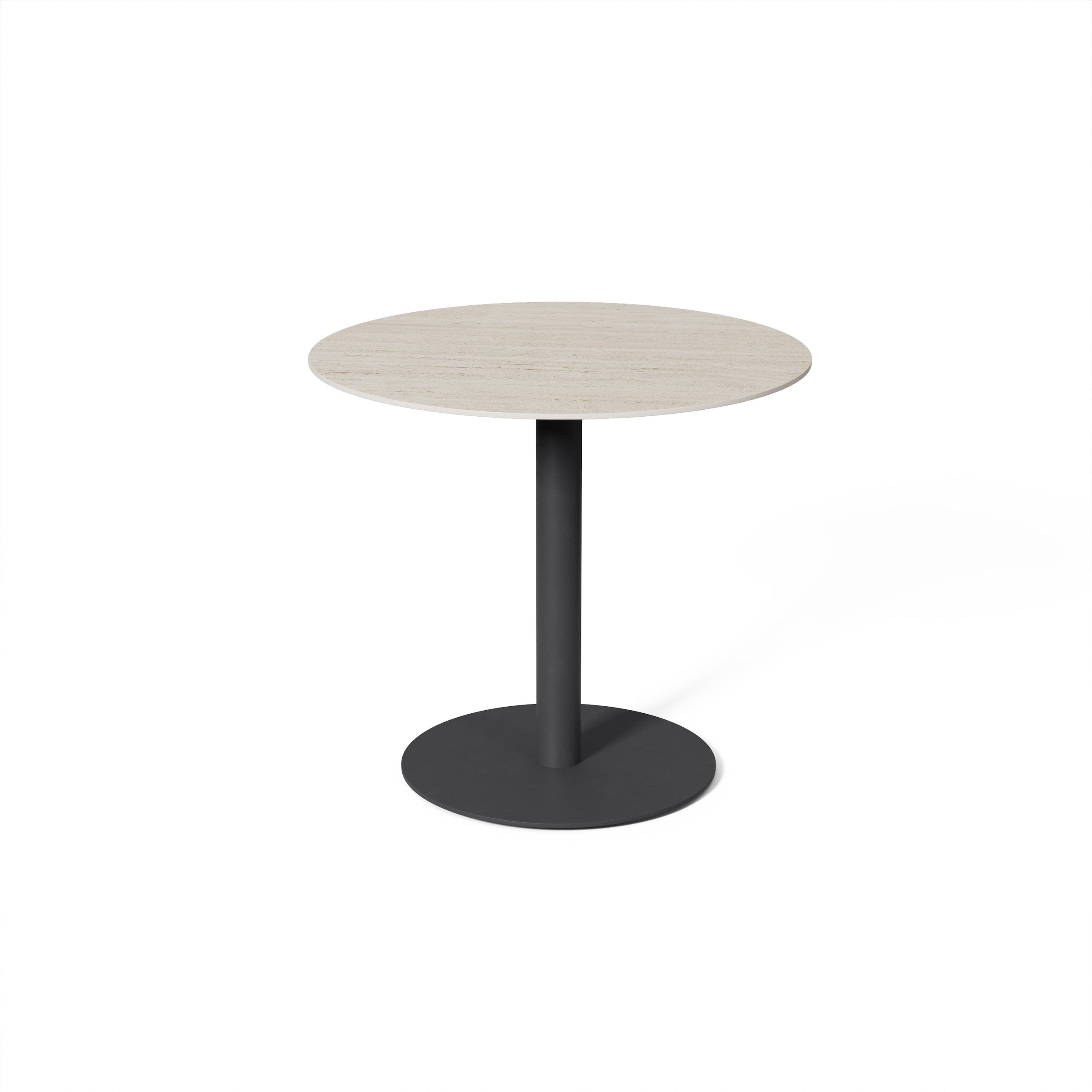 Tuintafel Tarente - Antraciet / Marmorio - Ø80 x H75