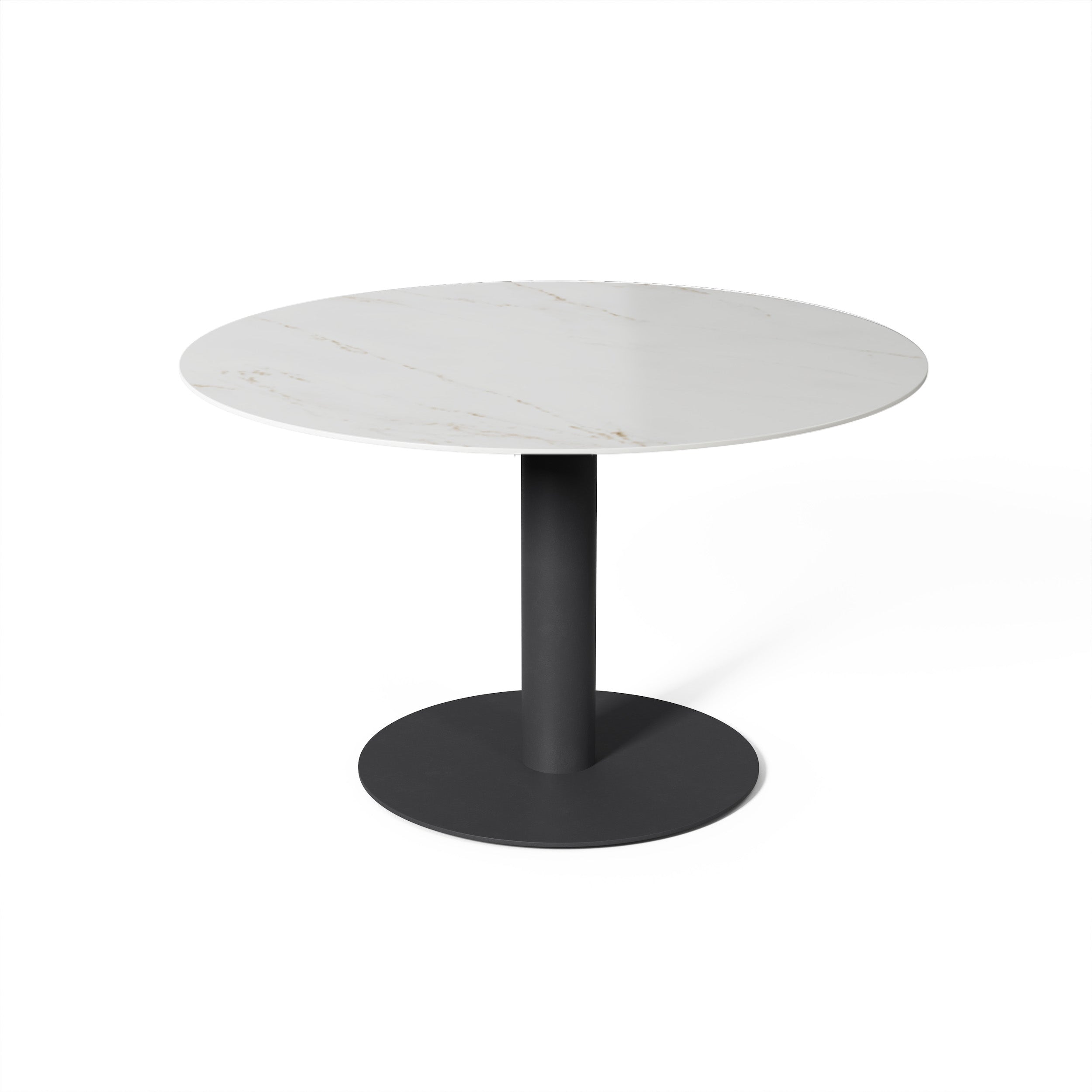 Tuintafel Tarente - Antraciet / Rem - Ø120 x H75