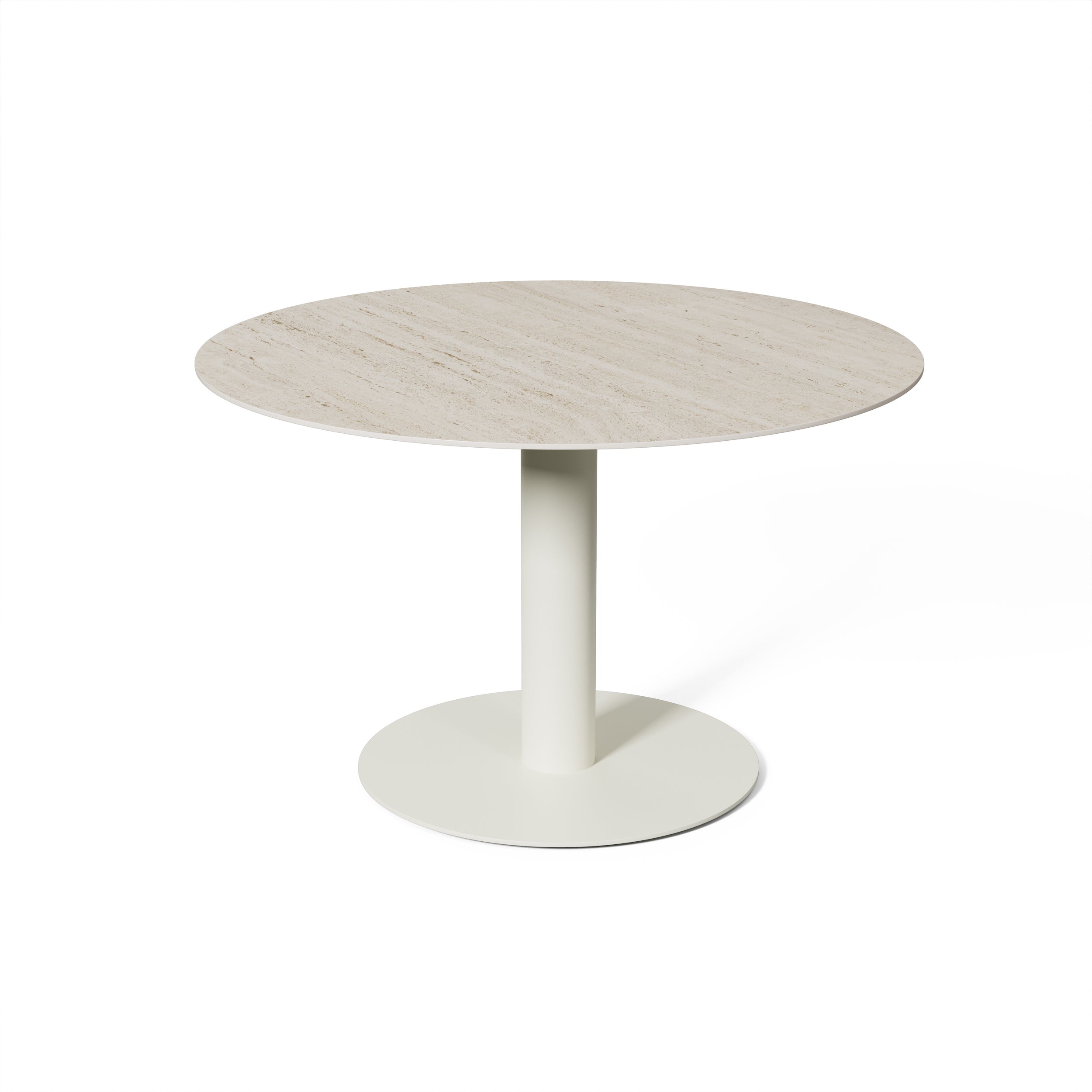 Tuintafel Tarente - Chalk / Marmorio - Ø120 x H75