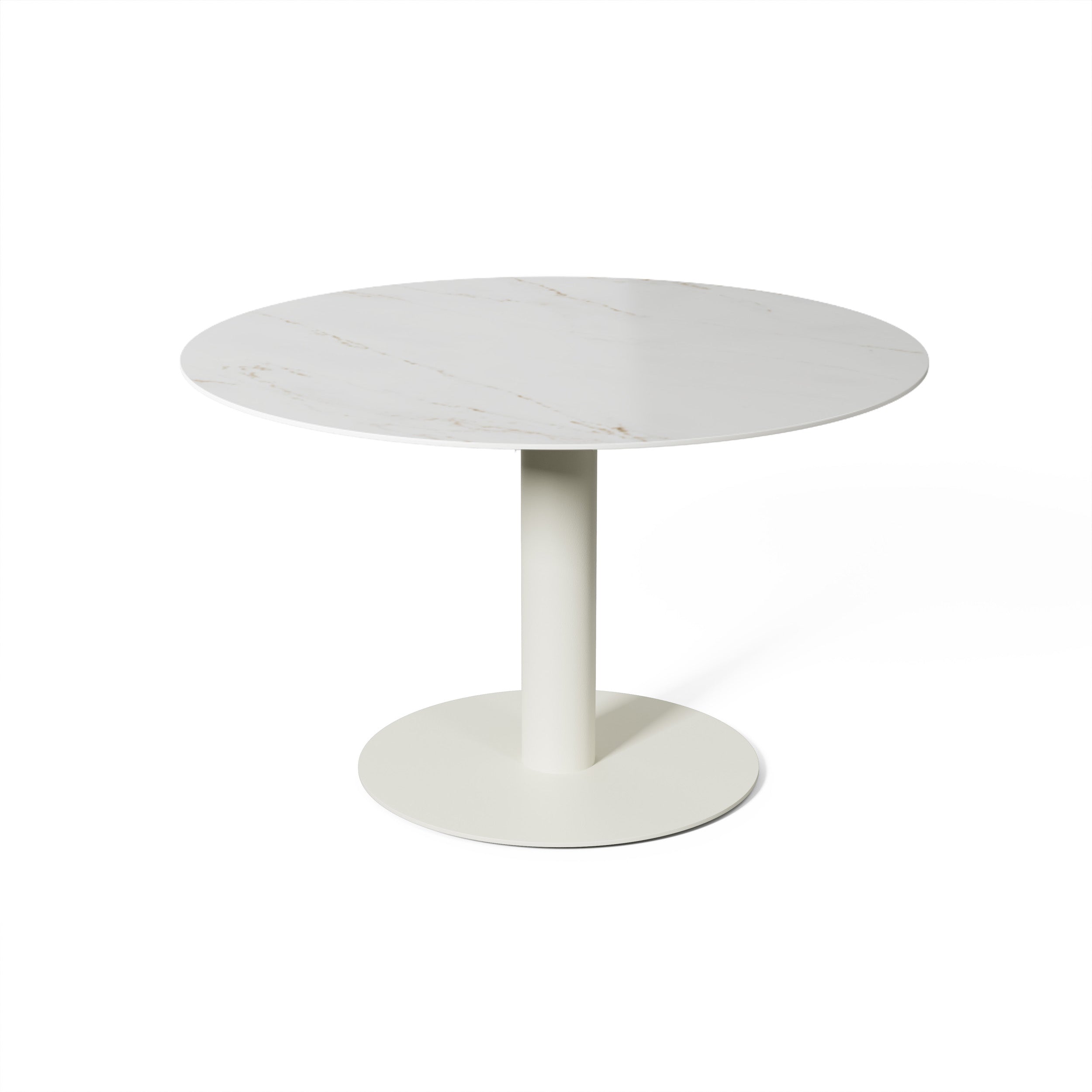 Tuintafel Tarente - Chalk / Rem - Ø120 x H75