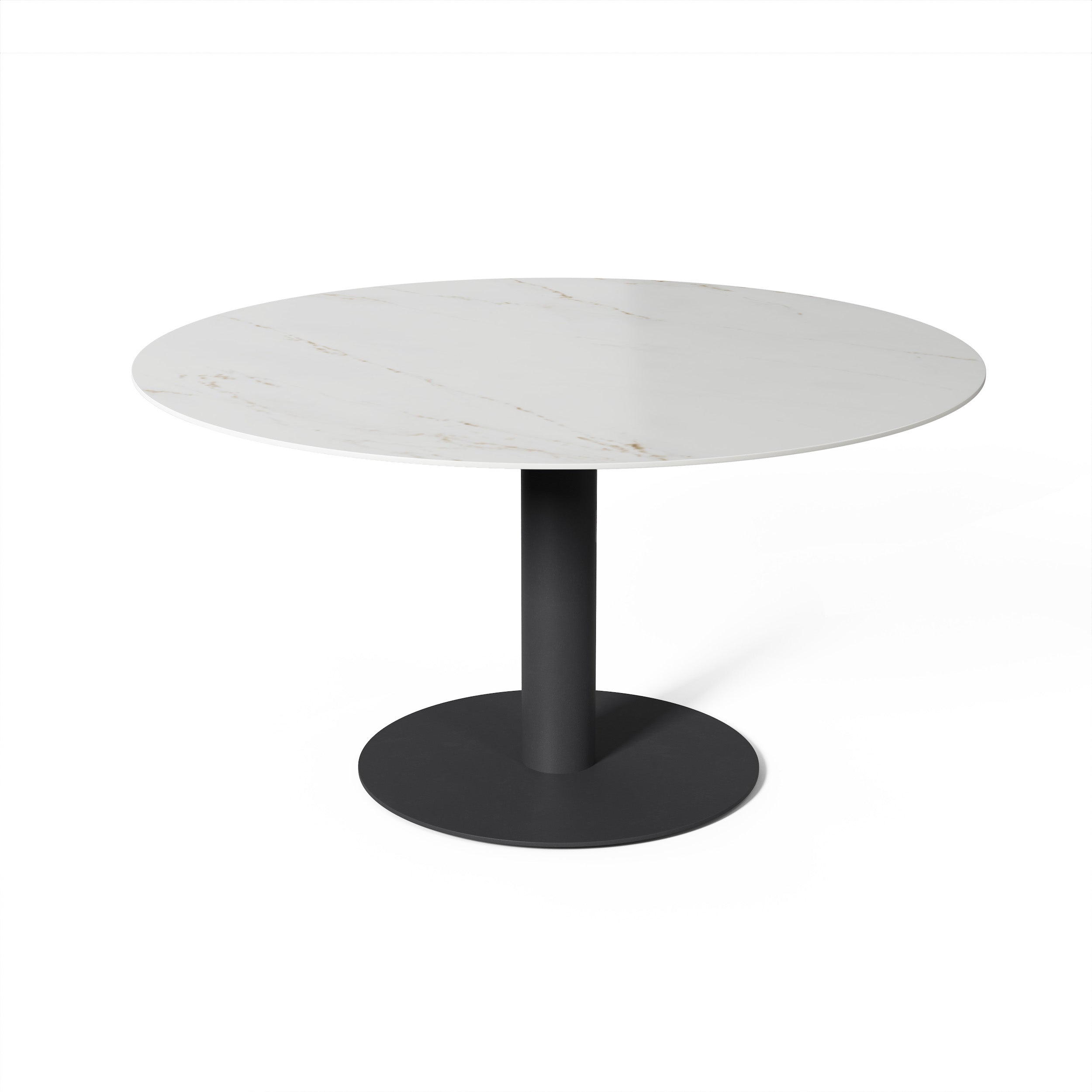 Tuintafel Tarente - Antraciet / Rem - Ø140 x H75