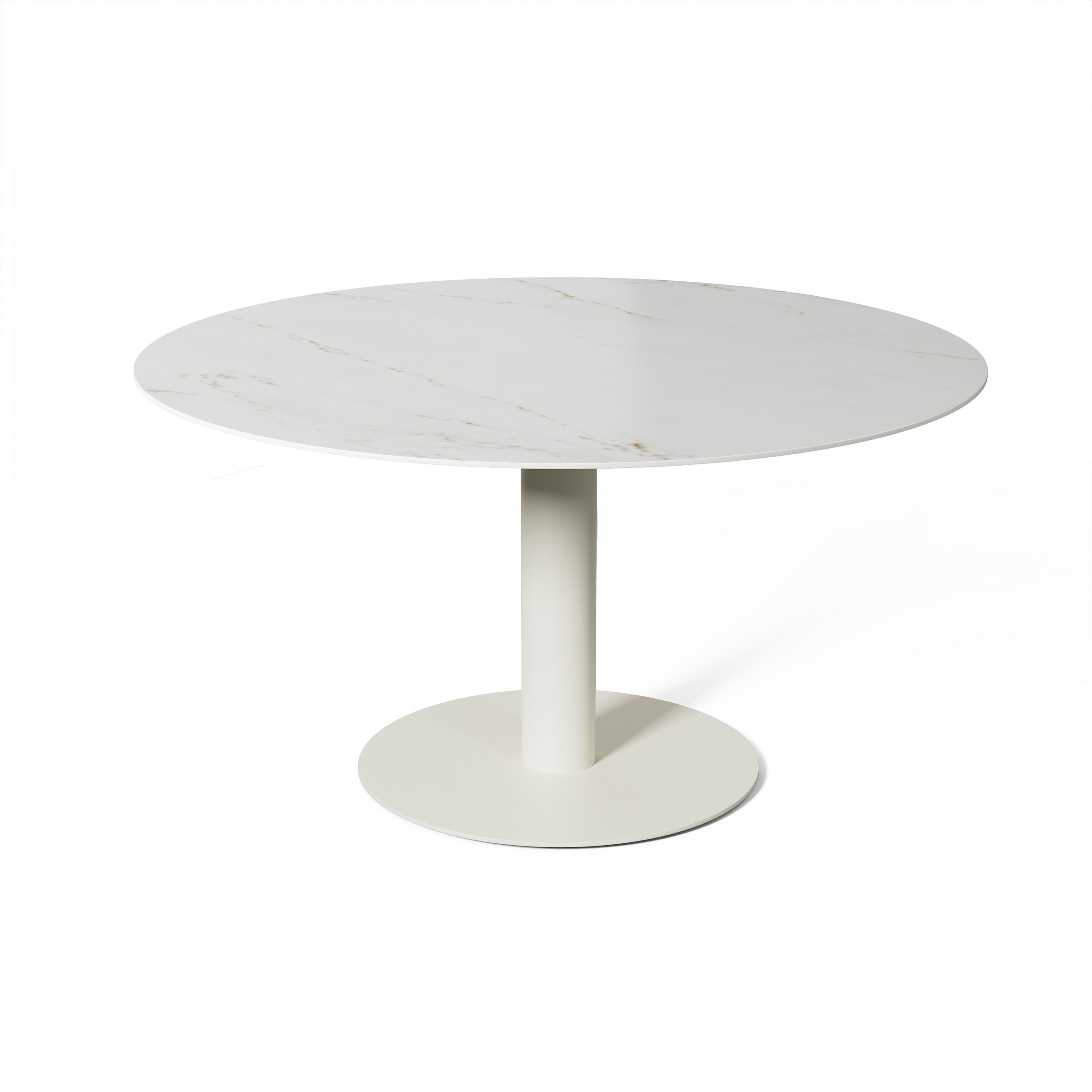 Tuintafel Tarente - Chalk / Rem - Ø140 x H75