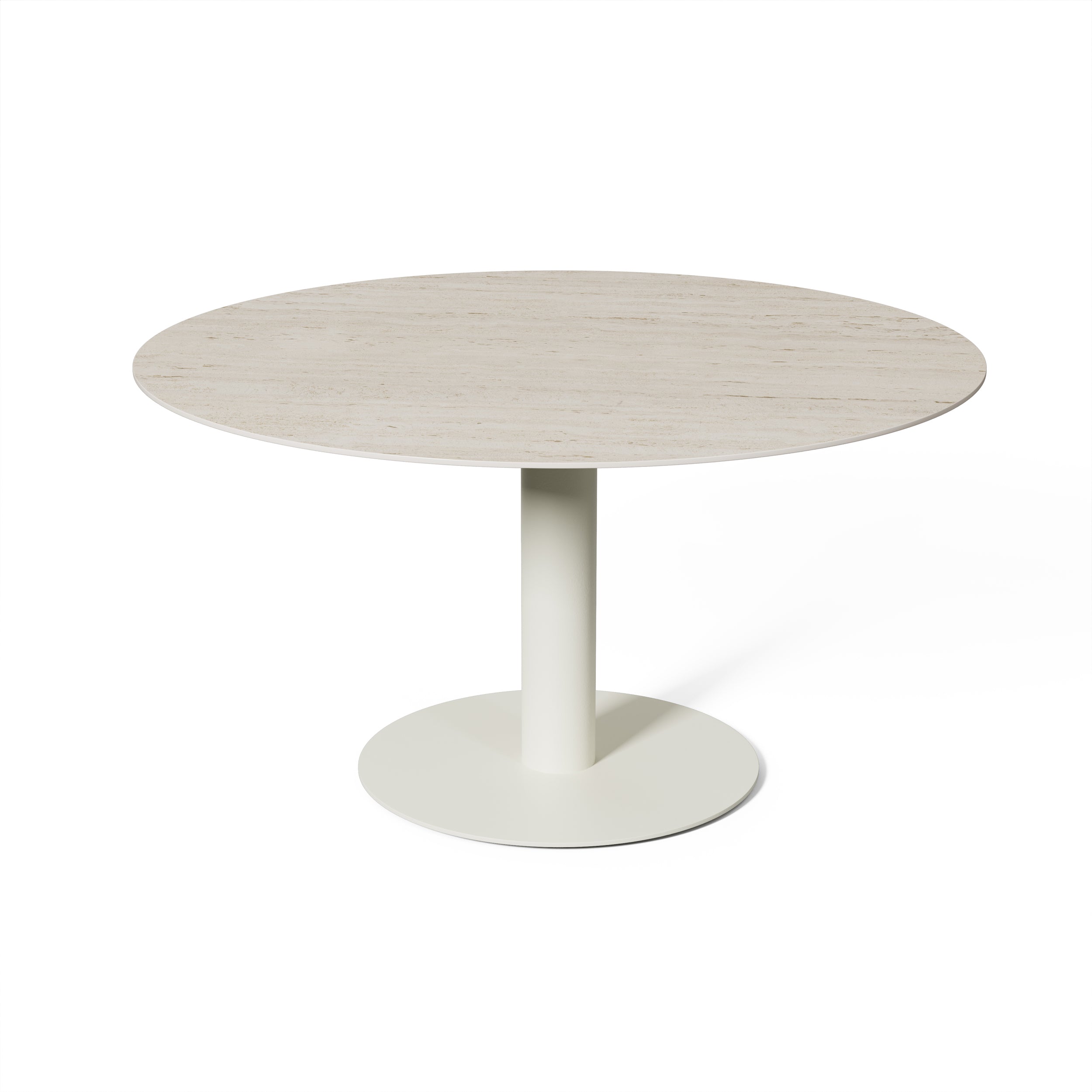 Tuintafel Tarente - Chalk / Marmorio - Ø140 x H75