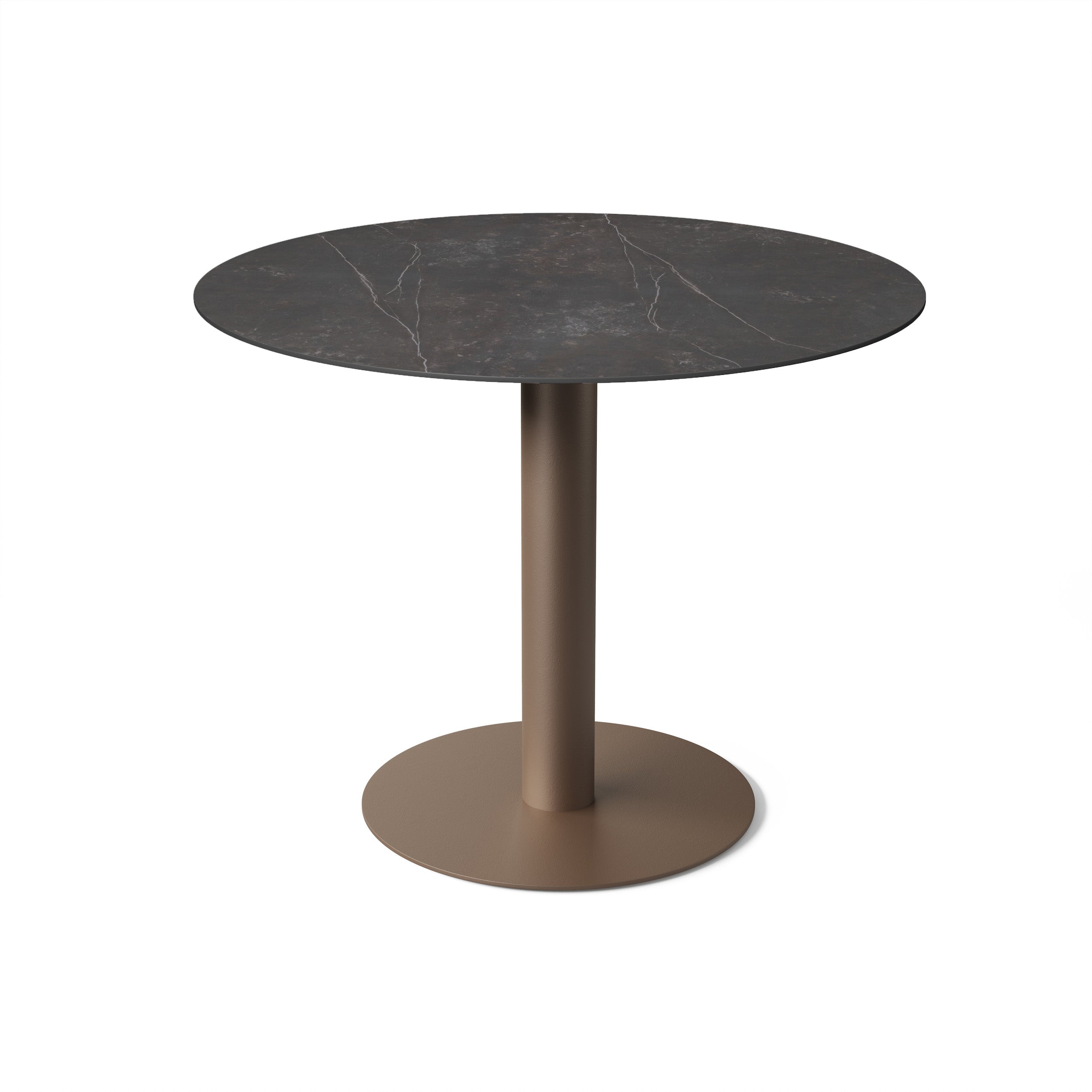 Hoge tuintafel Tarente - Brons / Kelya - Ø120 x H95