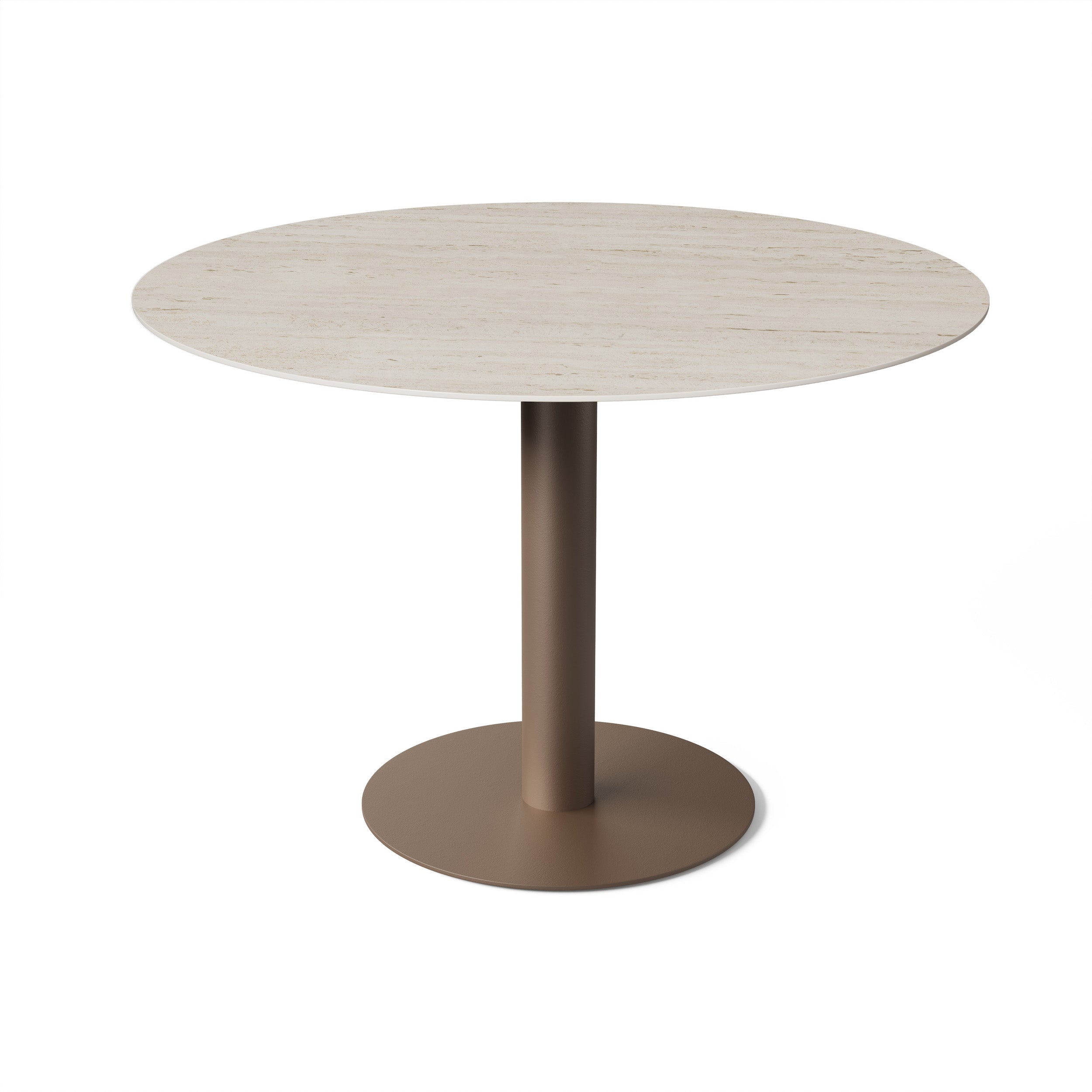 Hoge tuintafel Tarente - Brons / Marmorio - Ø140 x H95