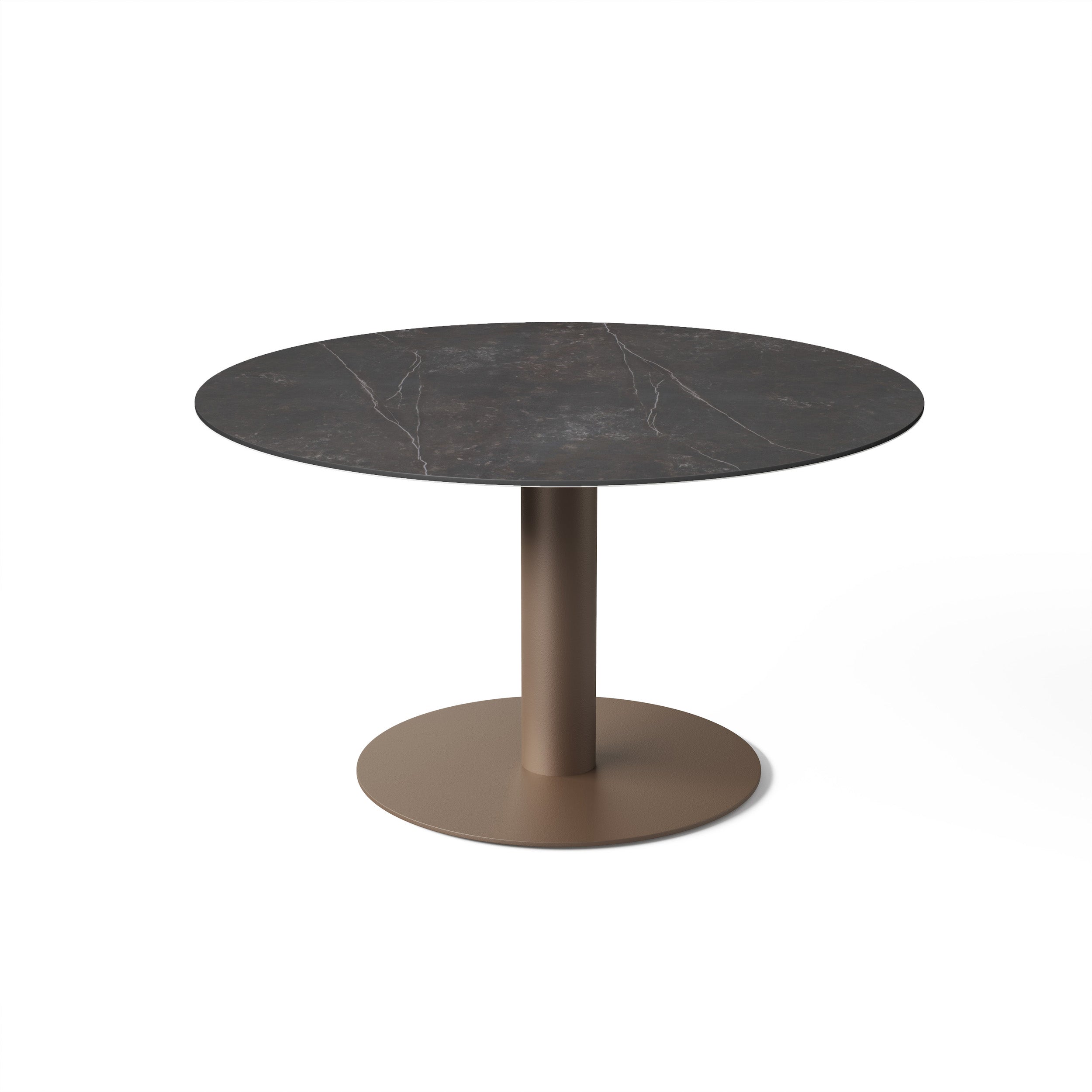 Lage tuintafel Tarente - Brons / Kelya - Ø120 x H68