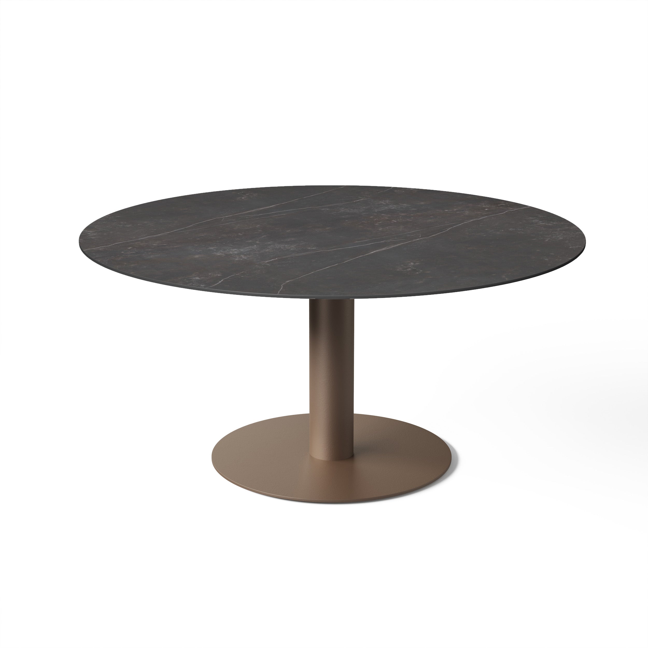 Lage tuintafel Tarente - Brons / Kelya - Ø140 x H68