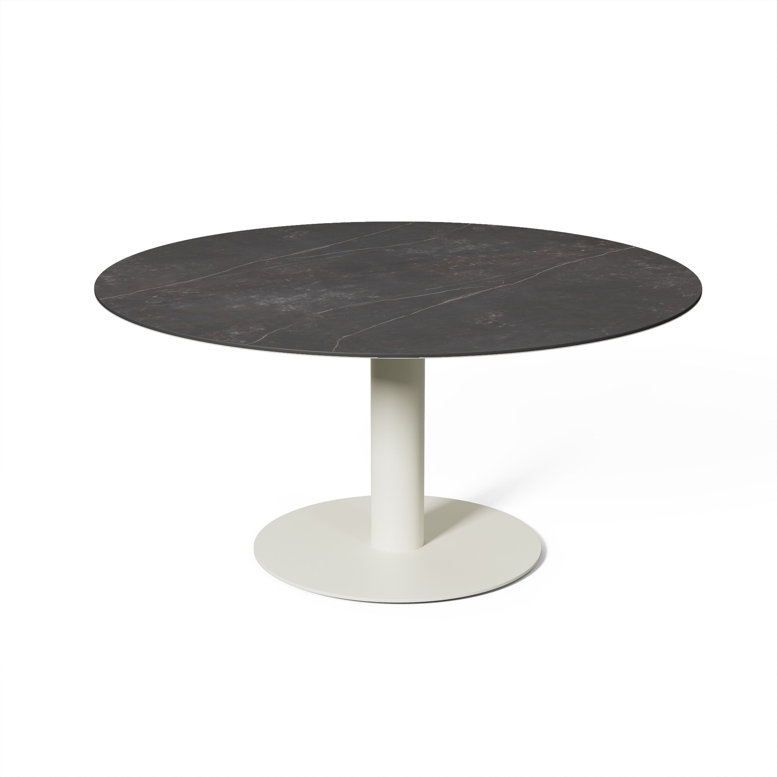 Lage tuintafel Tarente - Chalk / Kelya - Ø140 x H68
