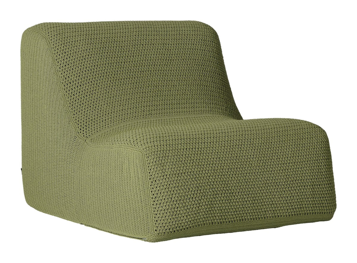 Loungestoel Leno - Olive green