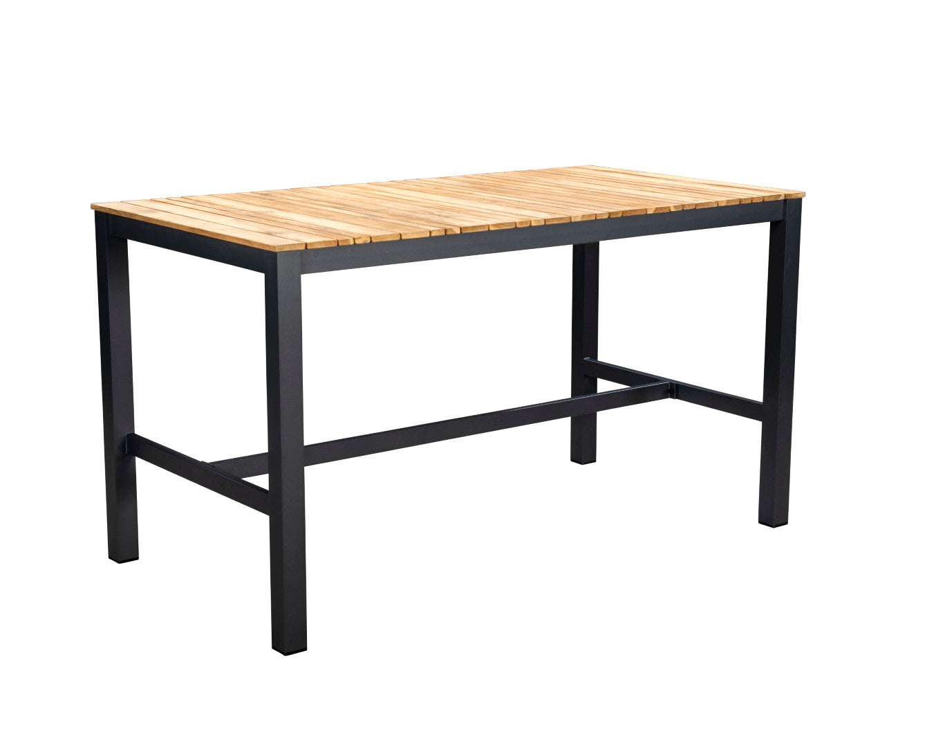 Hoge Eettafel Arashi - Grijs - Teak - 169 x 90 x H95 cm