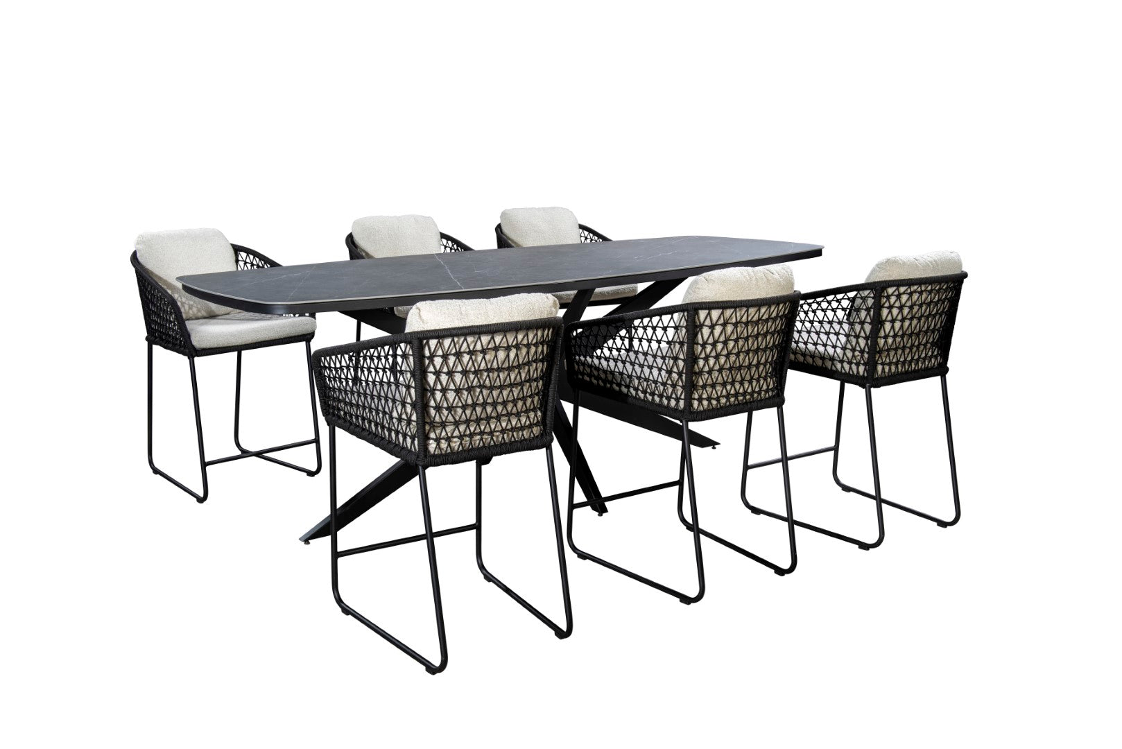 Tuinstoel Bara - High dining - Black