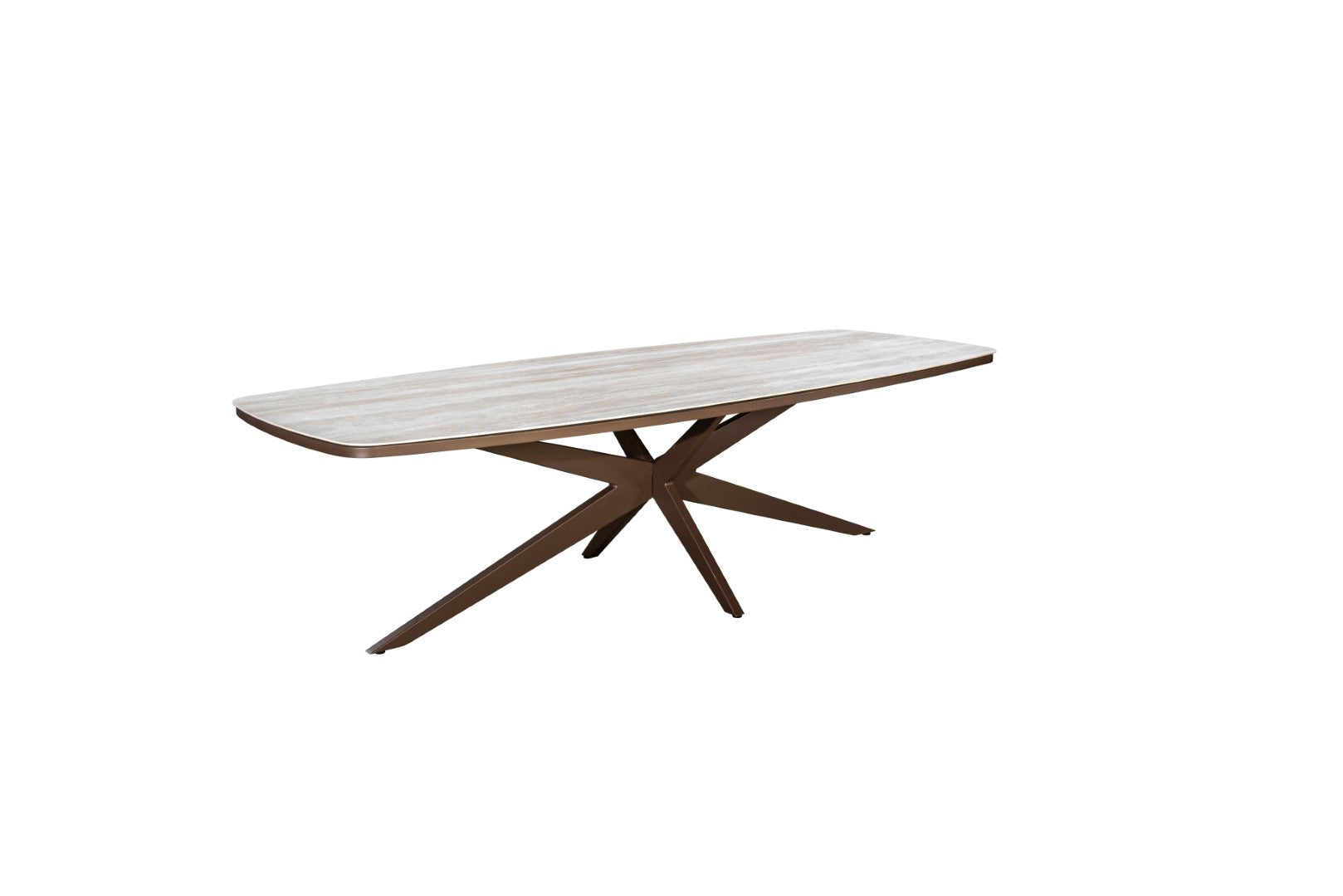 Eettafel Calma - Brons - Travertin - 270 x 110 cm