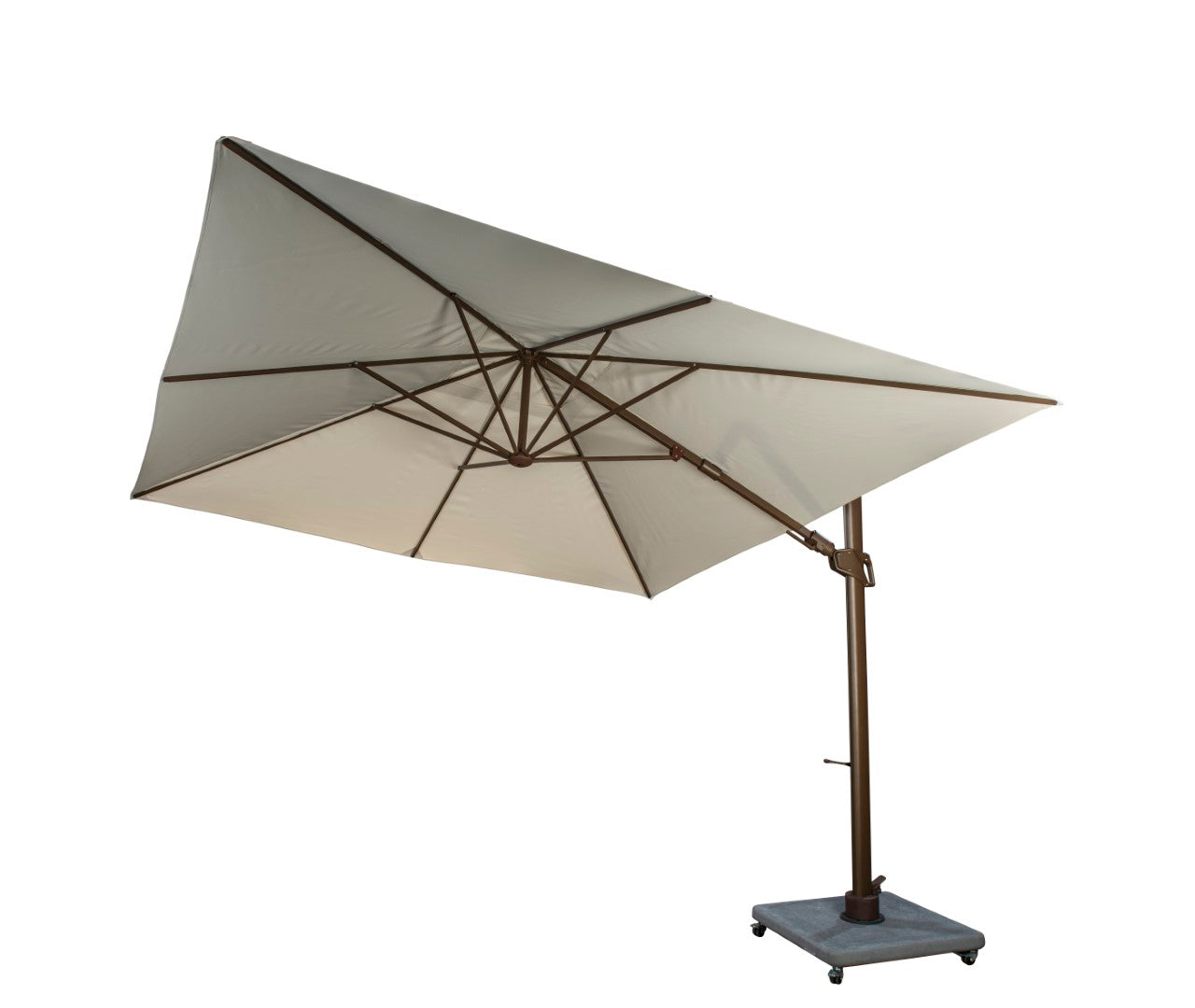 Parasol Cavalo - Brons/Naturel - 300 x 300 cm