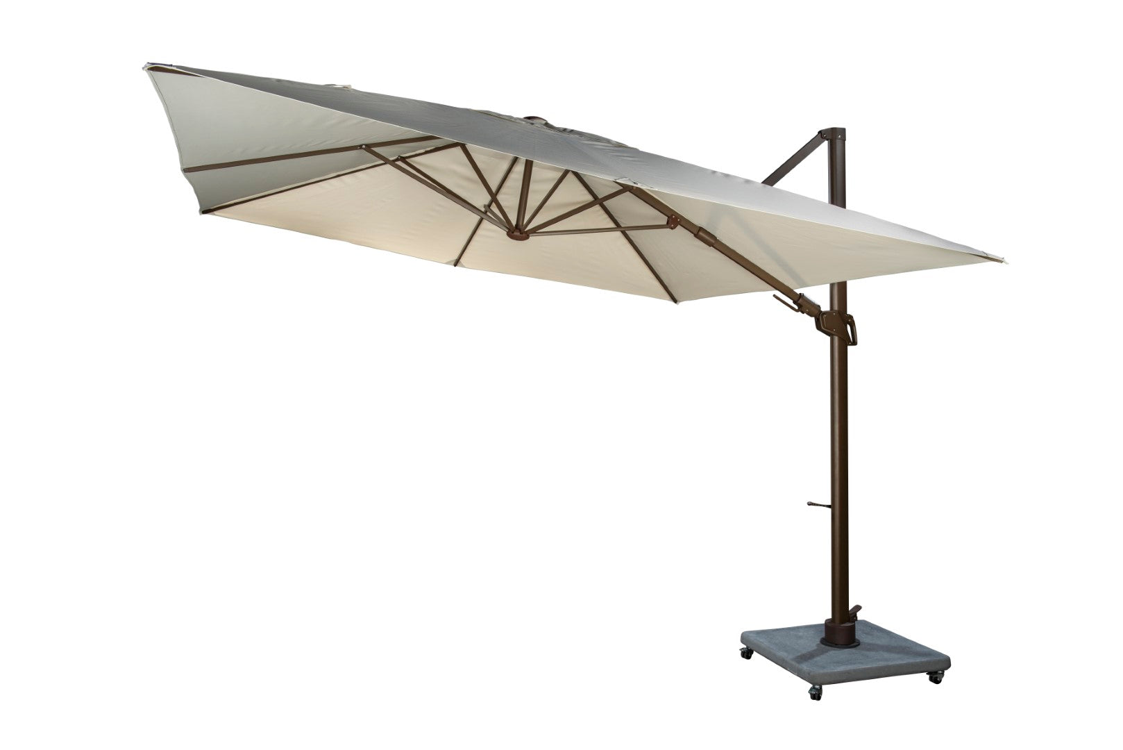 Parasol Cavalo - Brons/Naturel - 300 x 300 cm