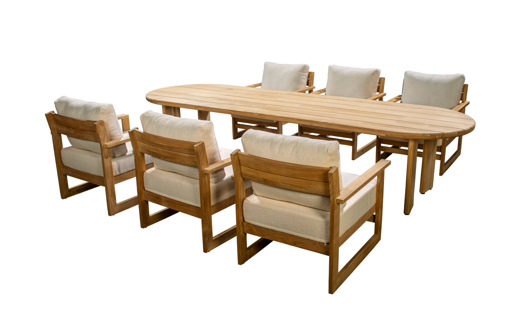 Eettafel Fiji - Low dining - 320 x 100 x H70 cm