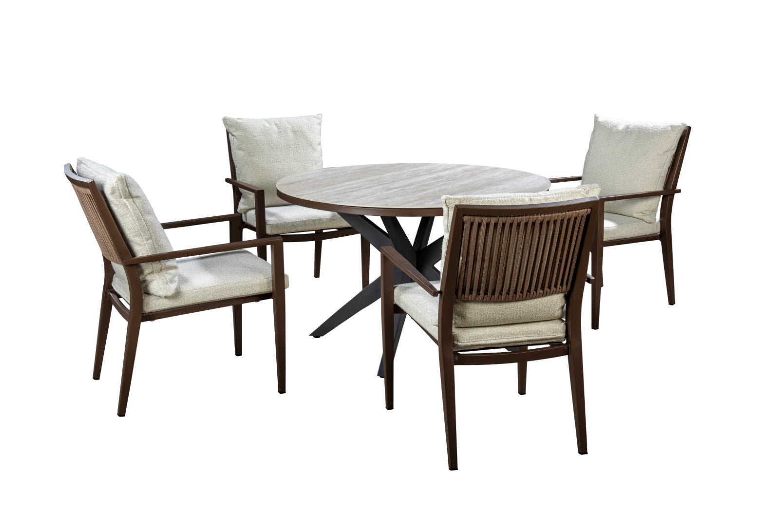 Tuinstoel Marinha - Brons - Wool White