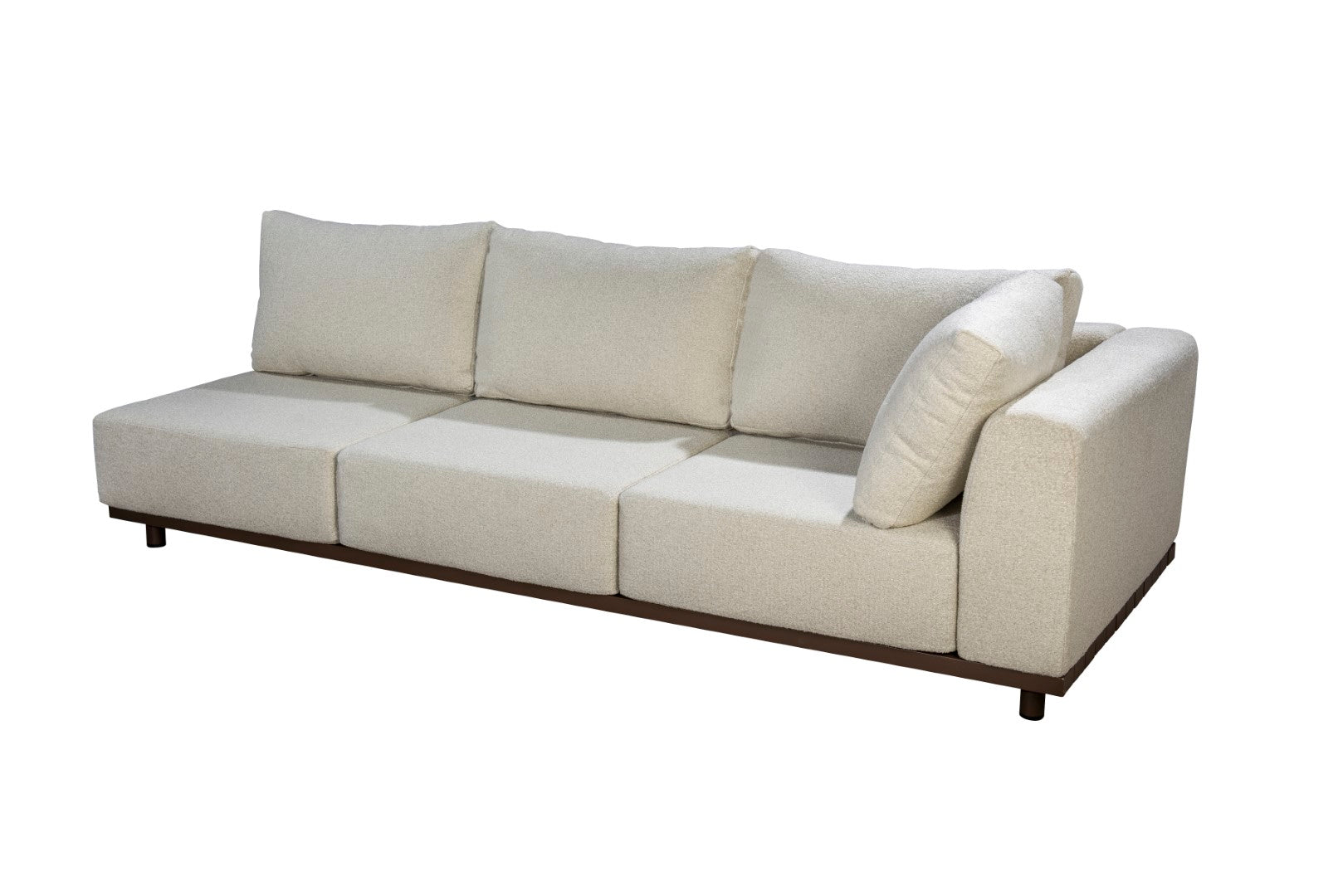 Tuinbank Vallon - 3-zitter - Arm links - Wool White