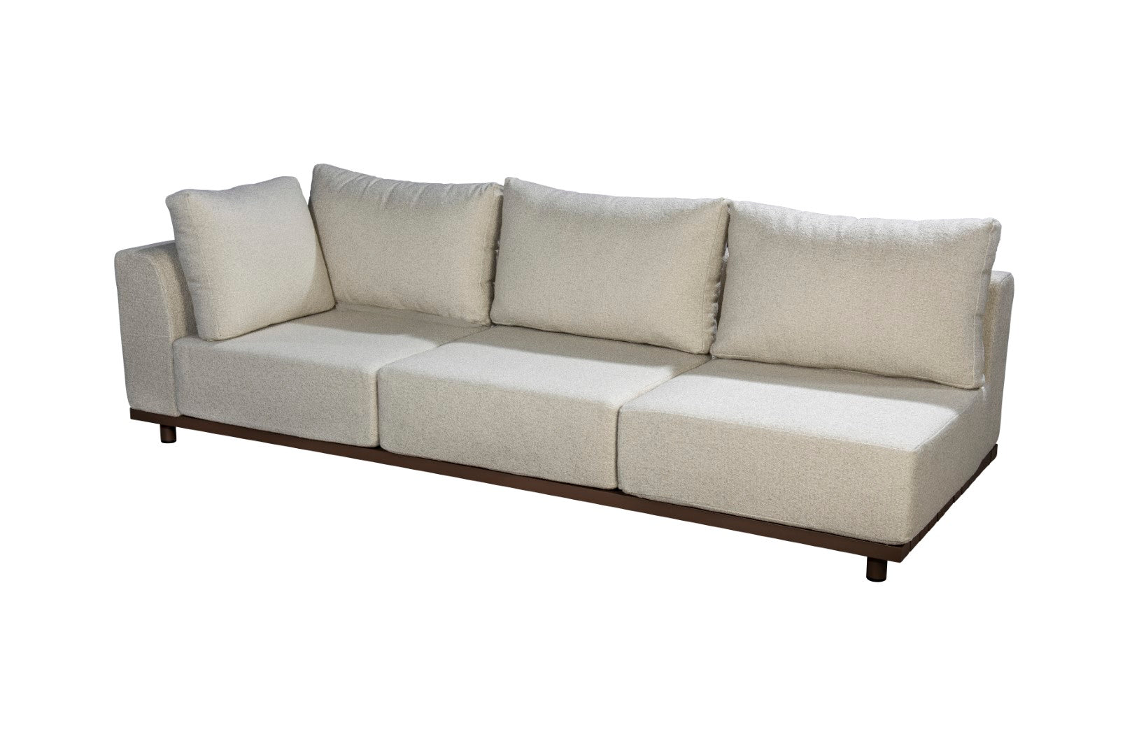 Tuinbank Vallon - 3-zitter - Arm rechts - Wool White