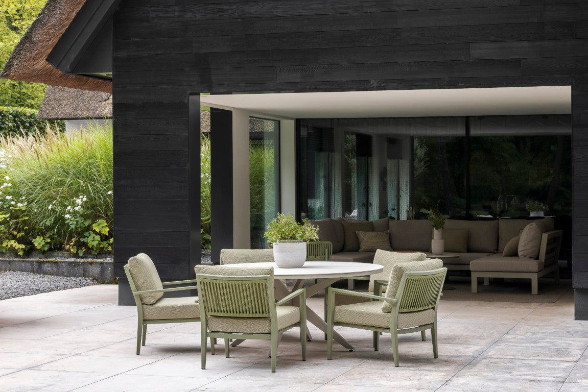 Tuinstoel Bosa - Low dining - Olive