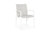 Tuinstoel Anzio (set van 4) - Matt White - Soft Grey