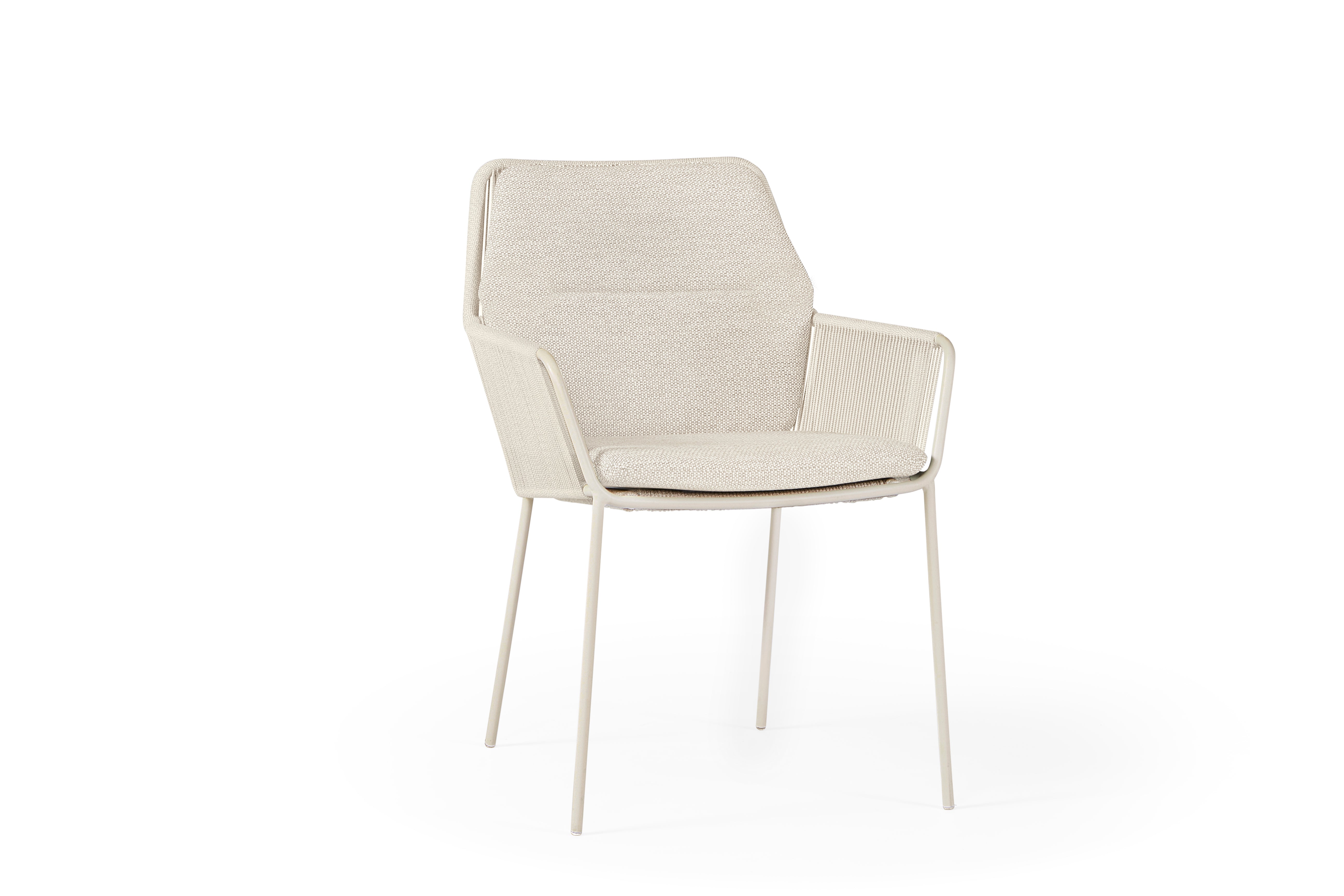 Tuinstoel Punta (set van 4) - Fishbone - Camel Sand - Camel Sand - Natural