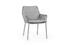 Tuinstoel Punta (set van 4) - Fishbone - Royal Grey - Carbon Grey - Antraciet