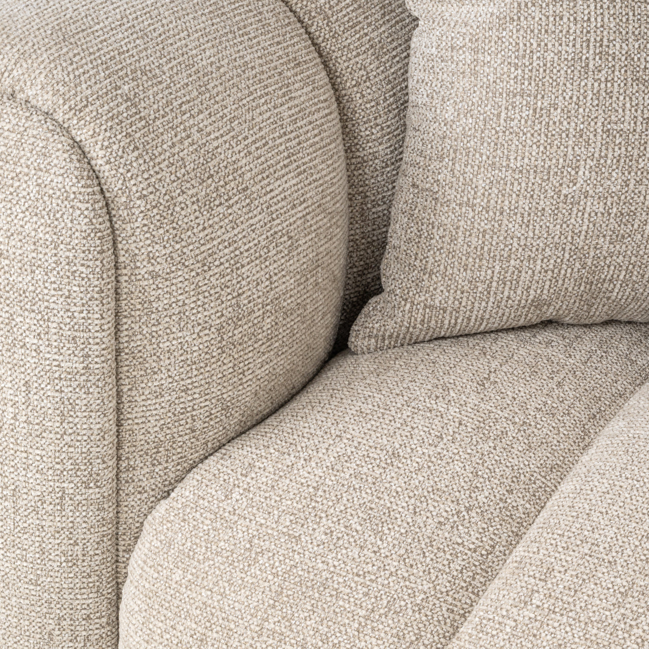 Hoekbank Novaro - Natural fancy - Lounge rechts