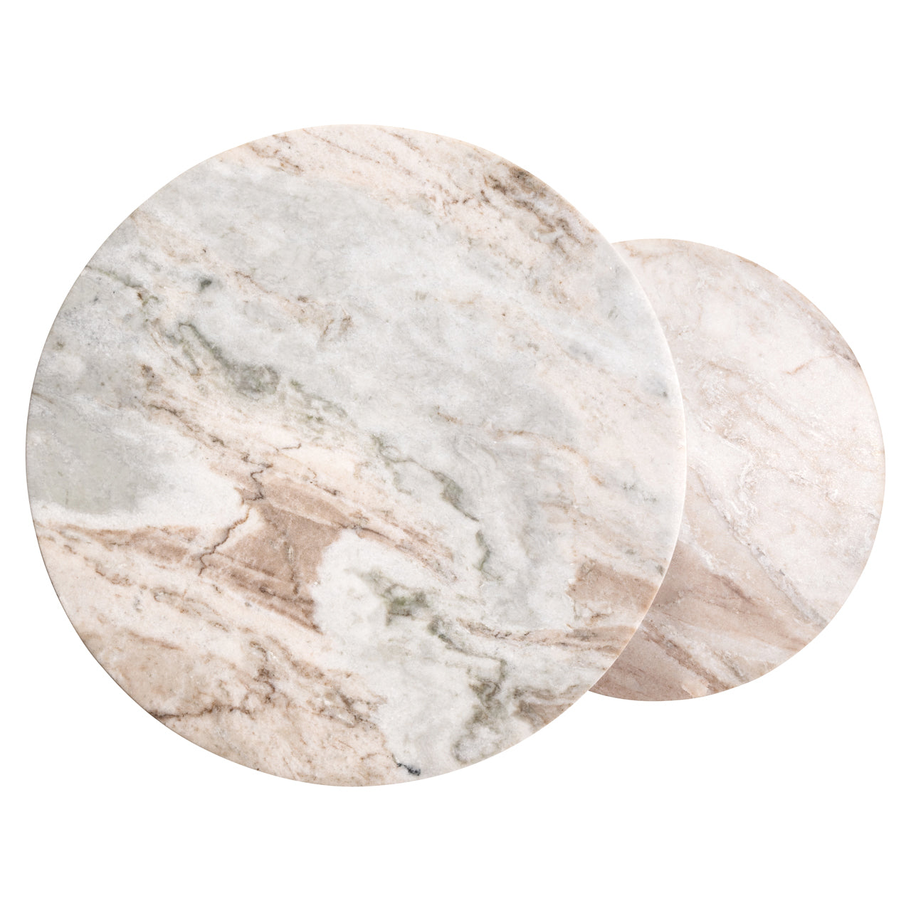 Bijzettafel Bottega - Beige (set van 2)