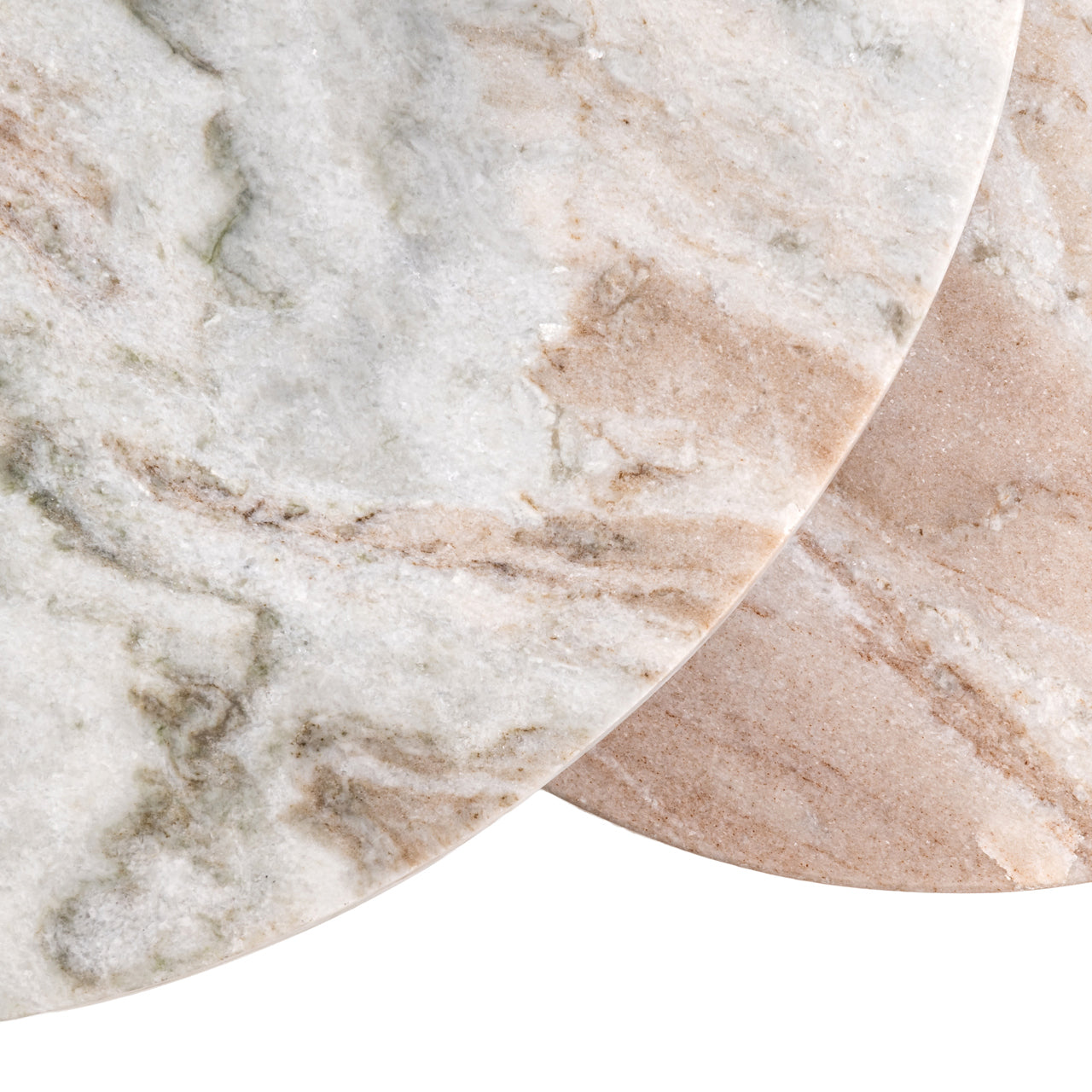 Bijzettafel Bottega - Beige (set van 2)