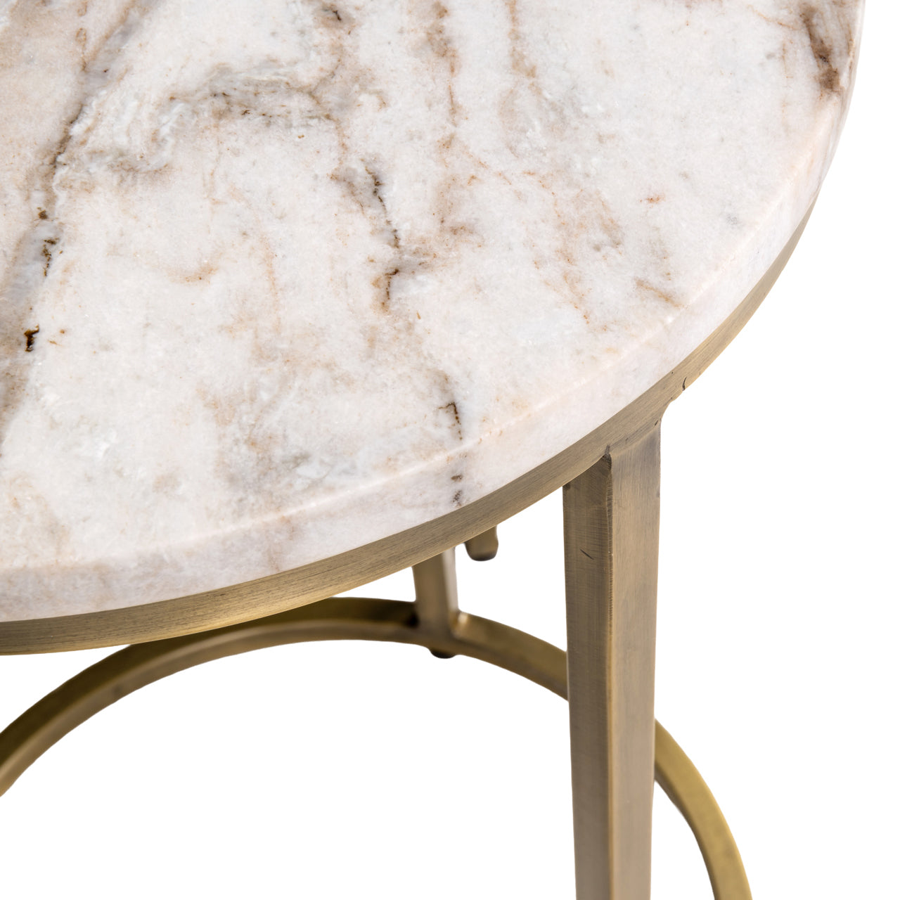 Bijzettafel Bottega - Beige (set van 2)