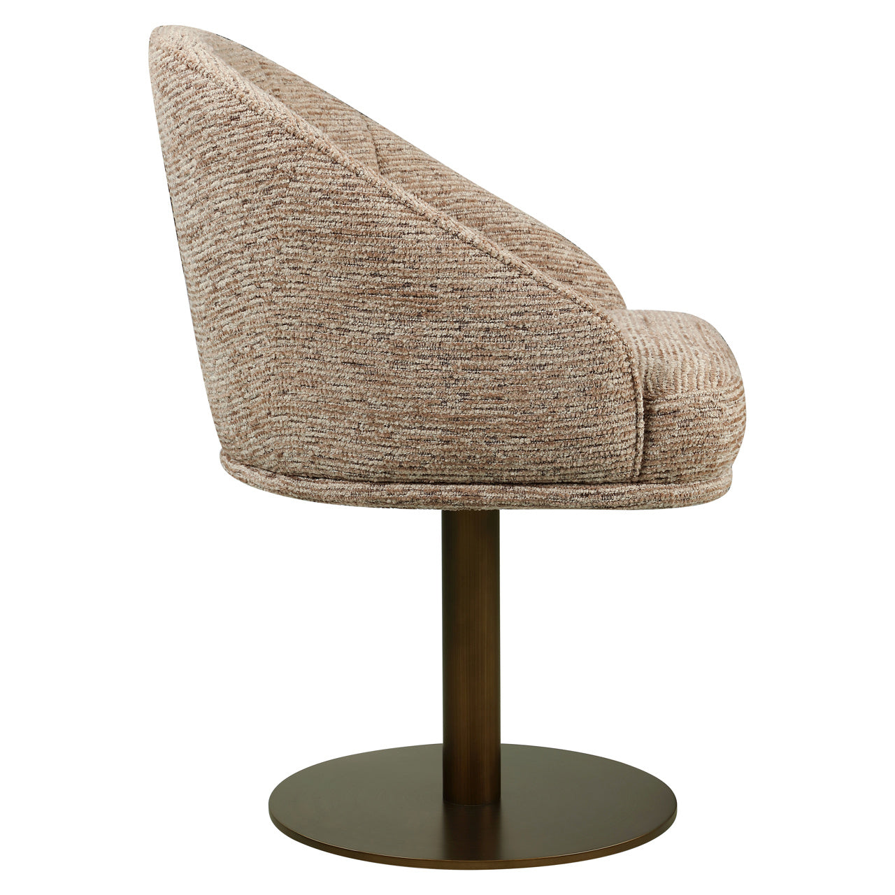 Draaistoel Beverly - Mocca linear