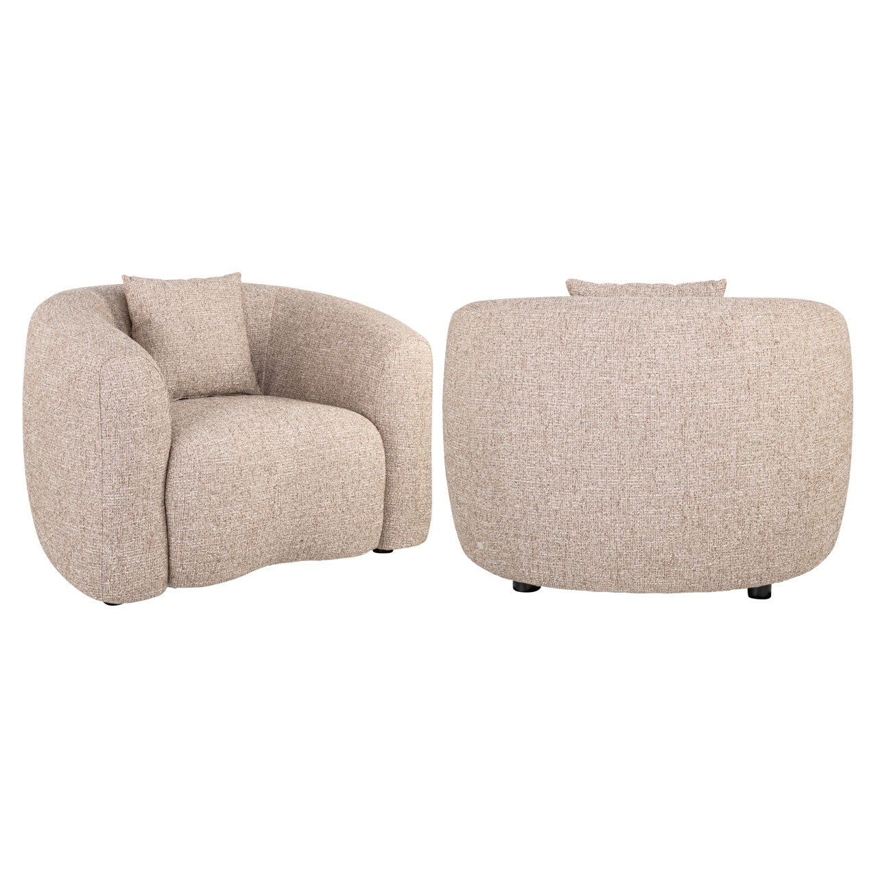 Fauteuil Luxandra - Sand tweed