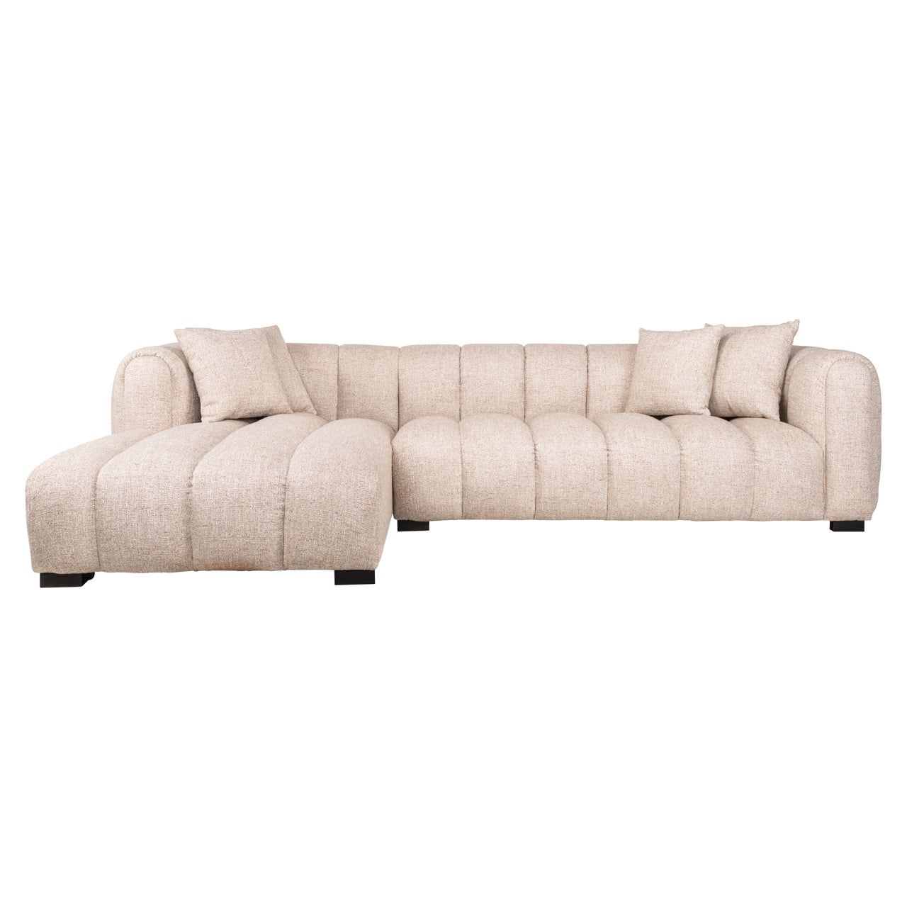 Hoekbank Novaro - Cream tweed - Lounge links