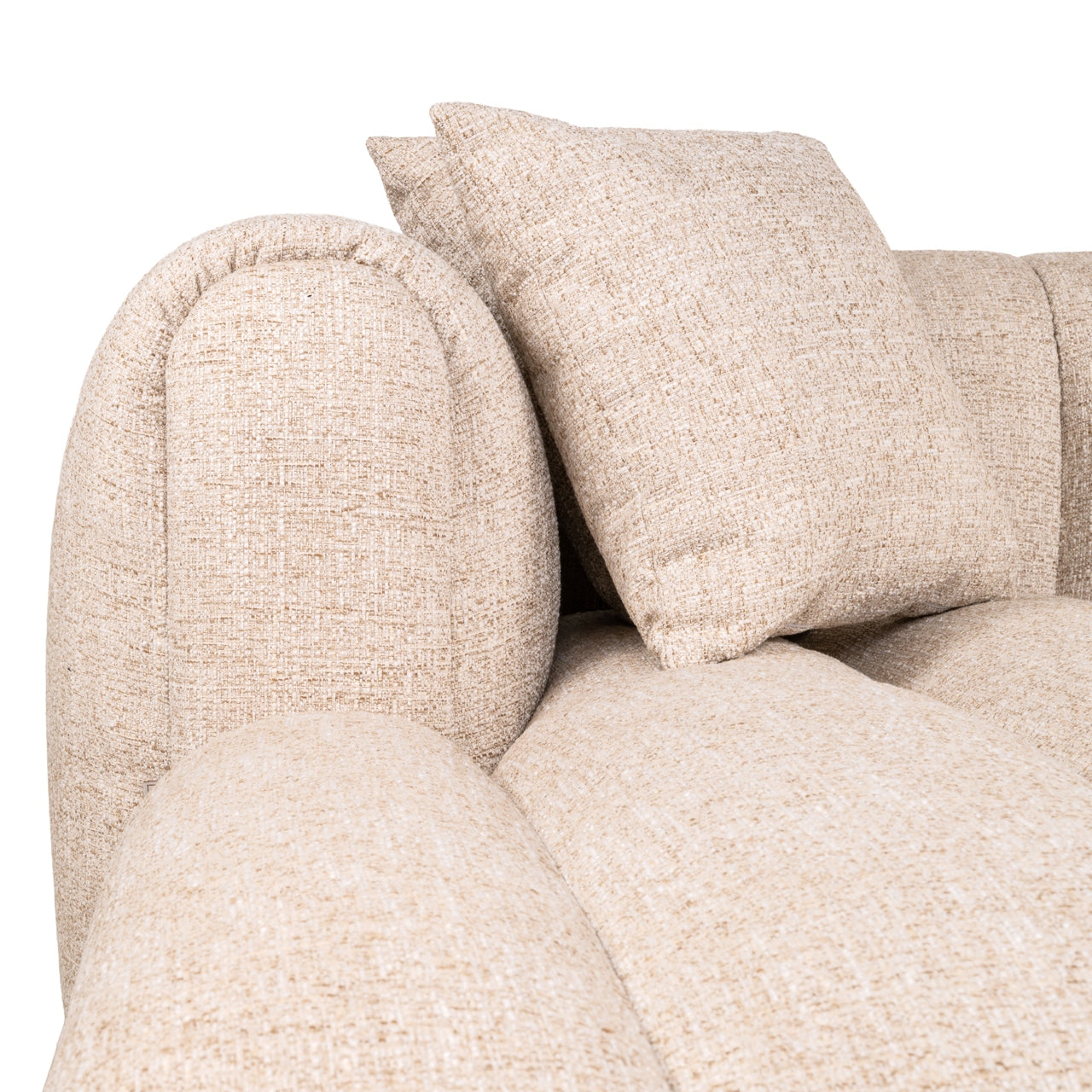 Hoekbank Novaro - Cream tweed - Lounge links