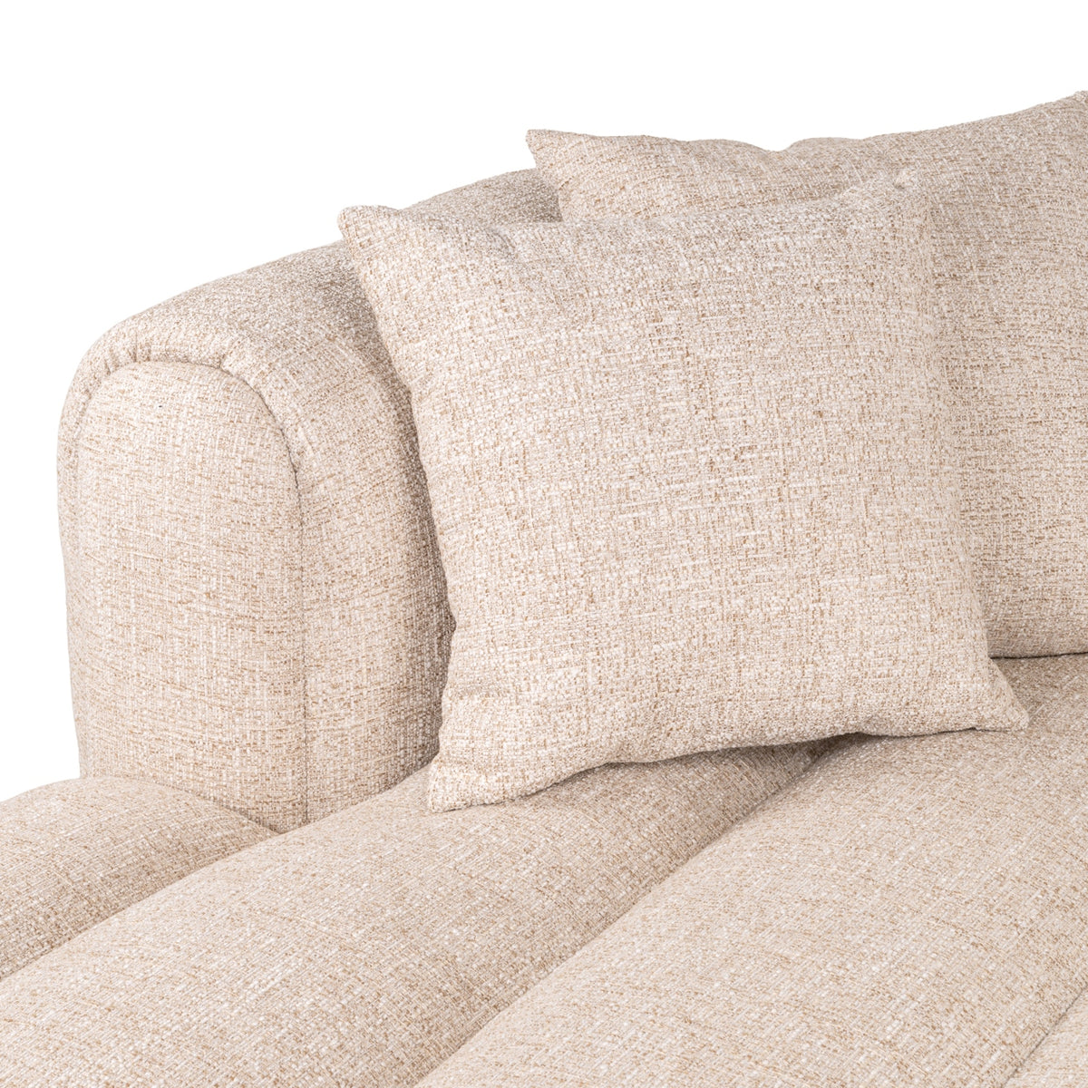 Hoekbank Novaro - Cream tweed - Lounge links