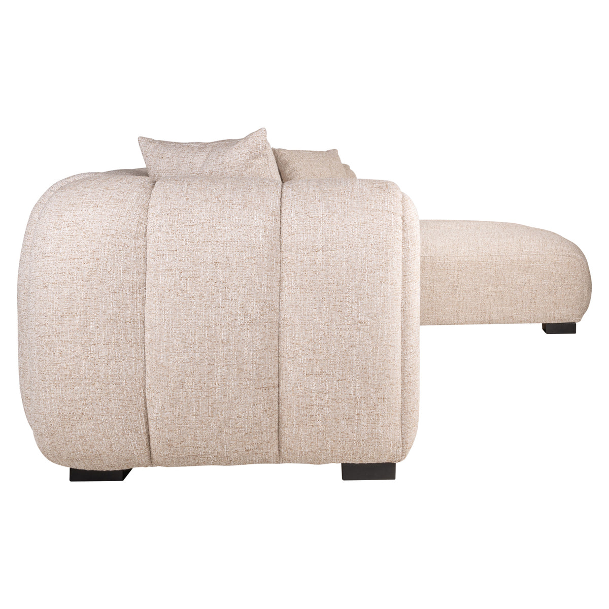Hoekbank Novaro - Cream tweed - Lounge rechts