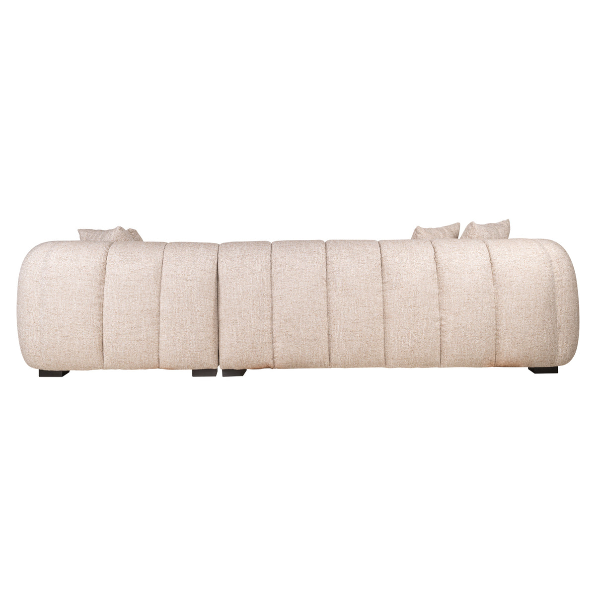 Hoekbank Novaro - Cream tweed - Lounge rechts