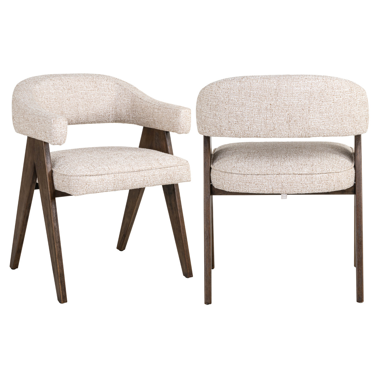 Eetkamerstoel Mori - Cream tweed
